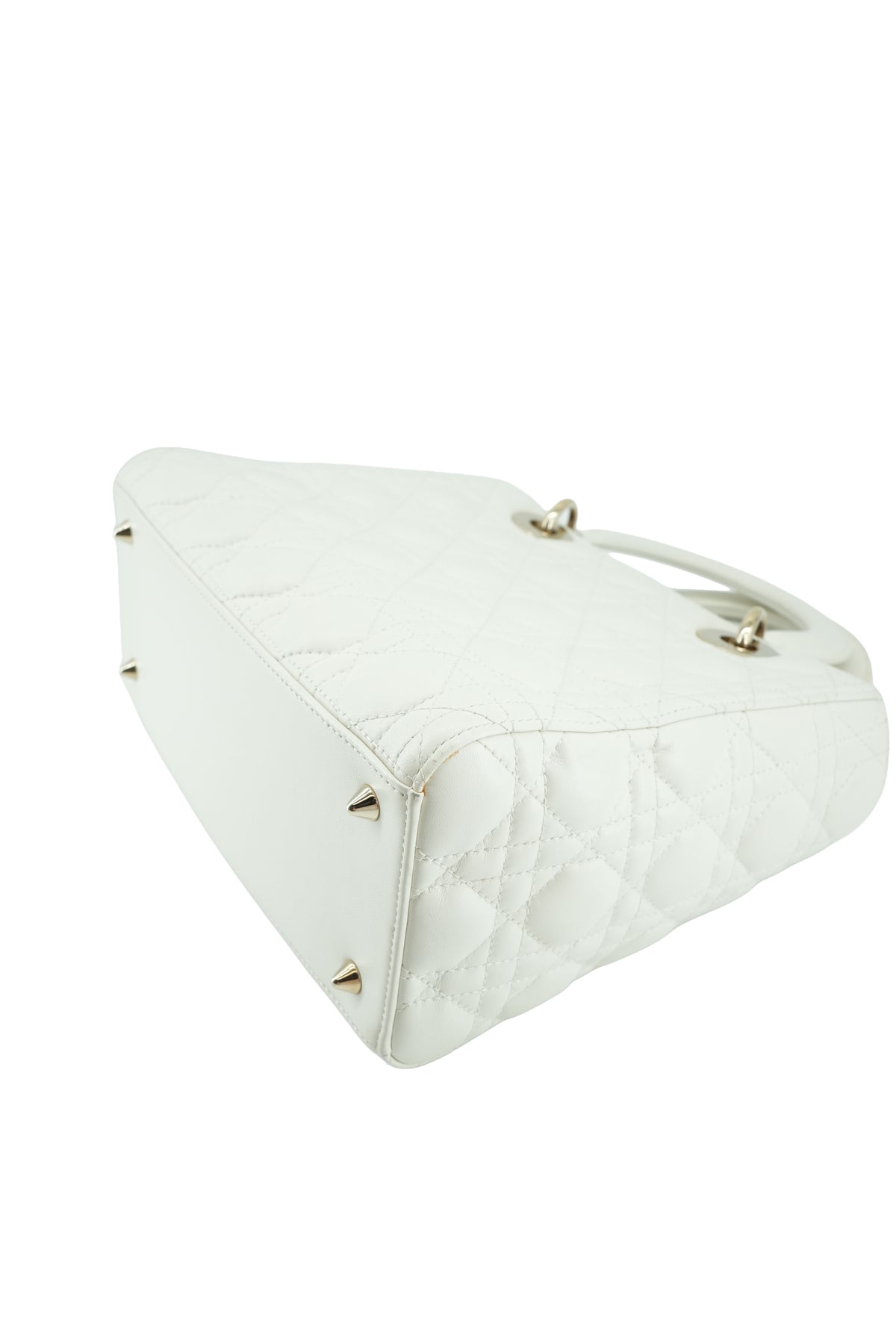 Dior off white Cannage Medium Lady Dior 0252