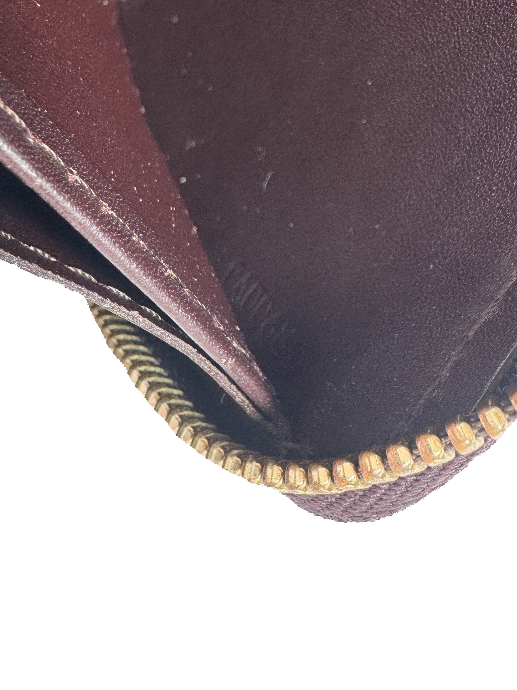 Louis Vuitton amarante vernis zippy wallet CA0068