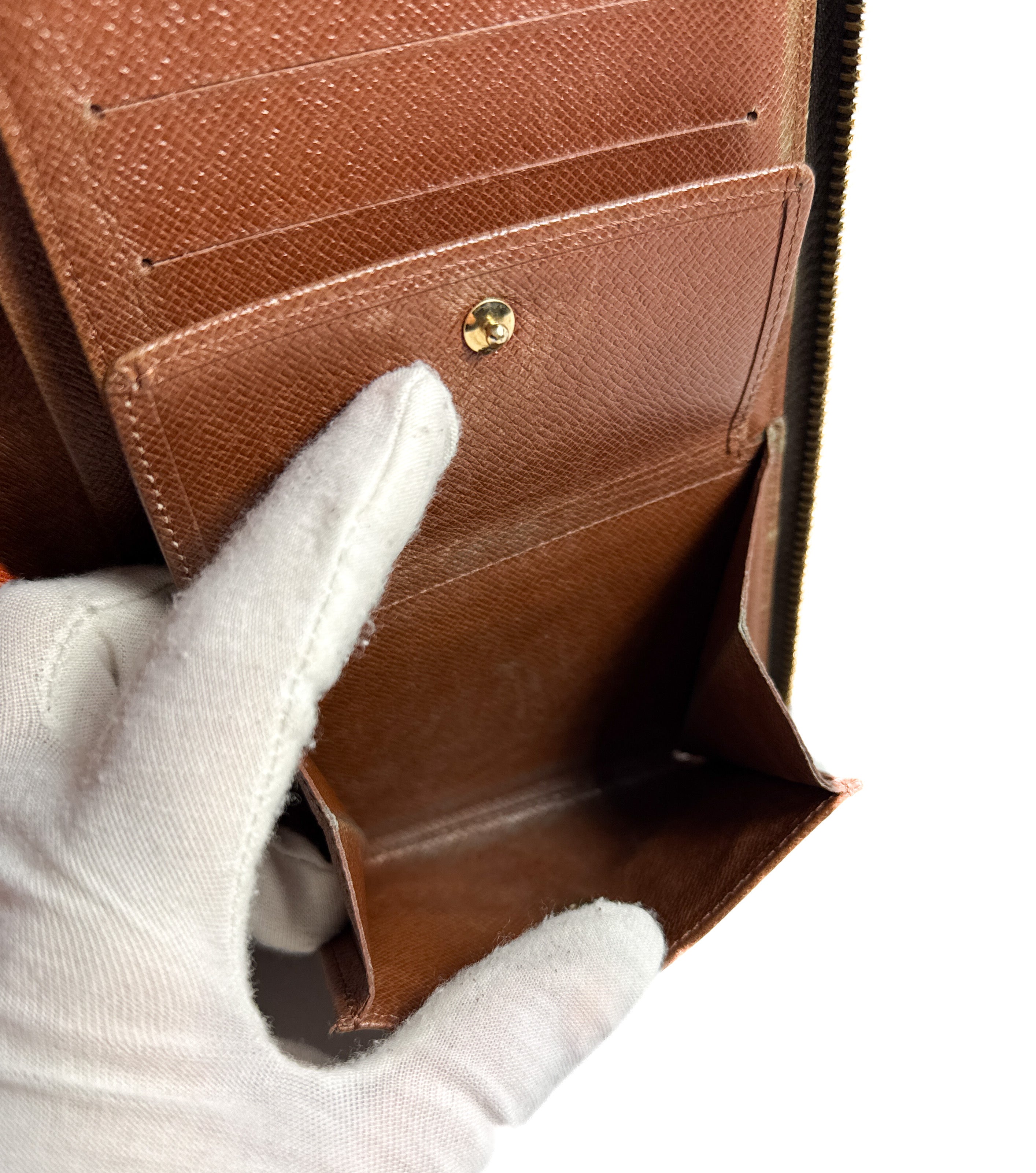 Louis Vuitton monogram vintage organizer de voyage travel wallet MI1917