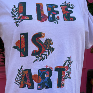 Emily Lovelock life is art tee size XS