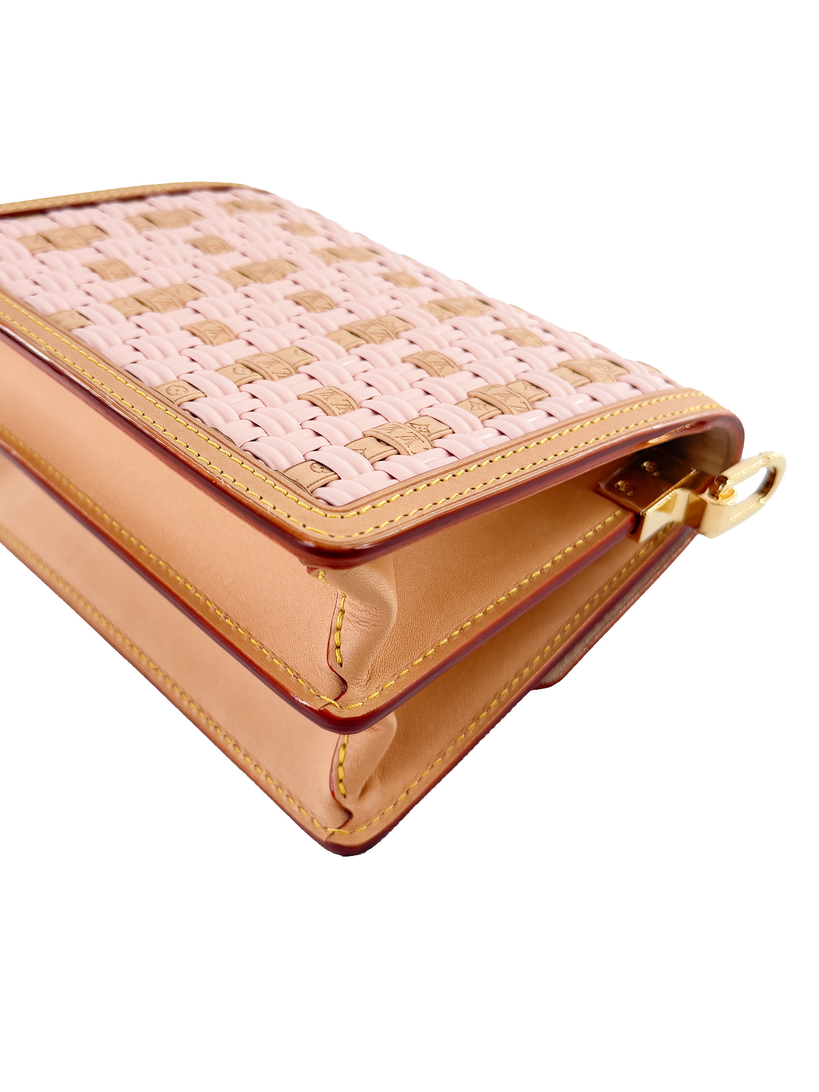 Louis Vuitton pink woven Dauphine bag NFC