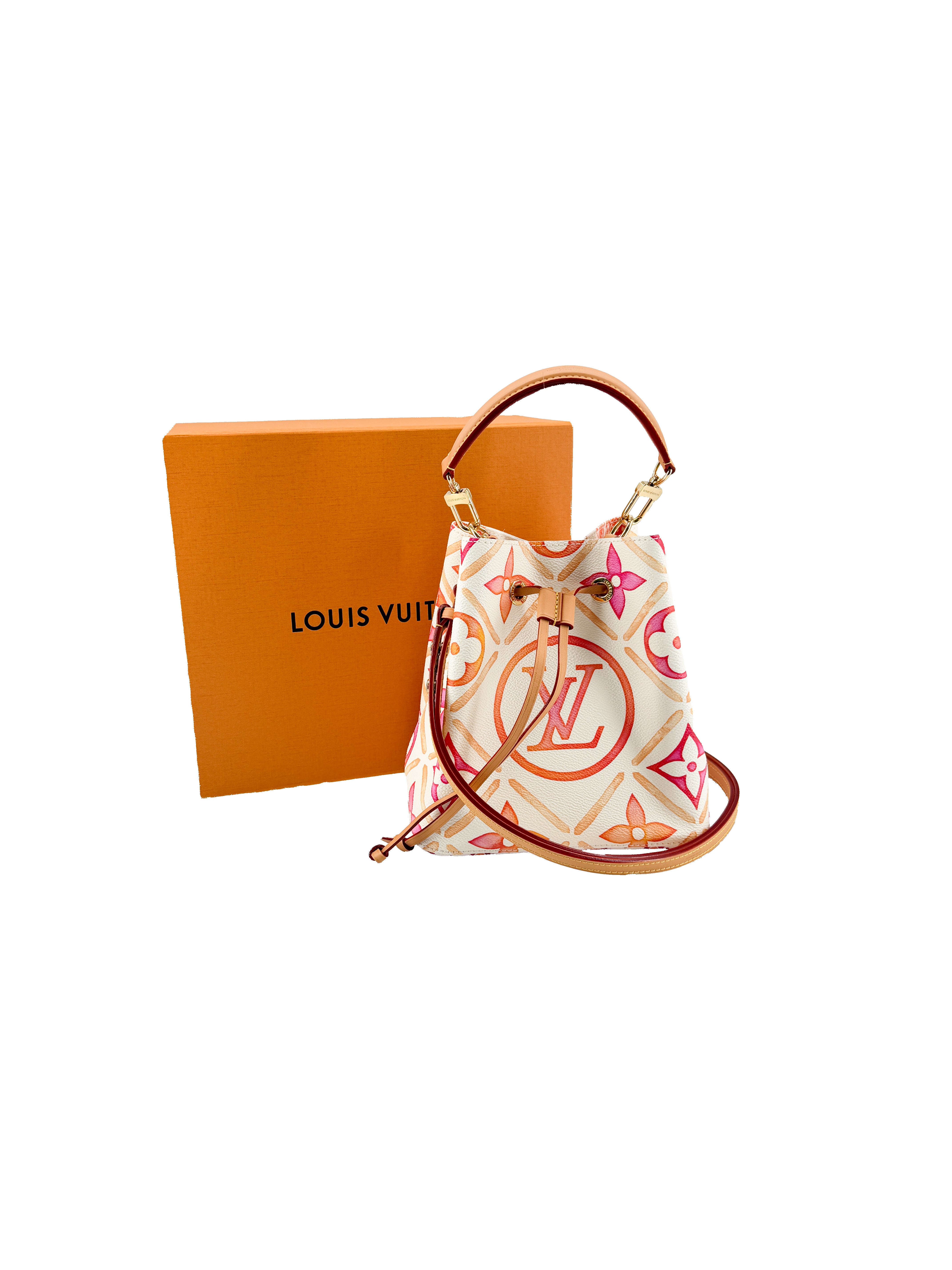 Louis Vuitton monogram Tiles NeoNoe BB Coral NFC
