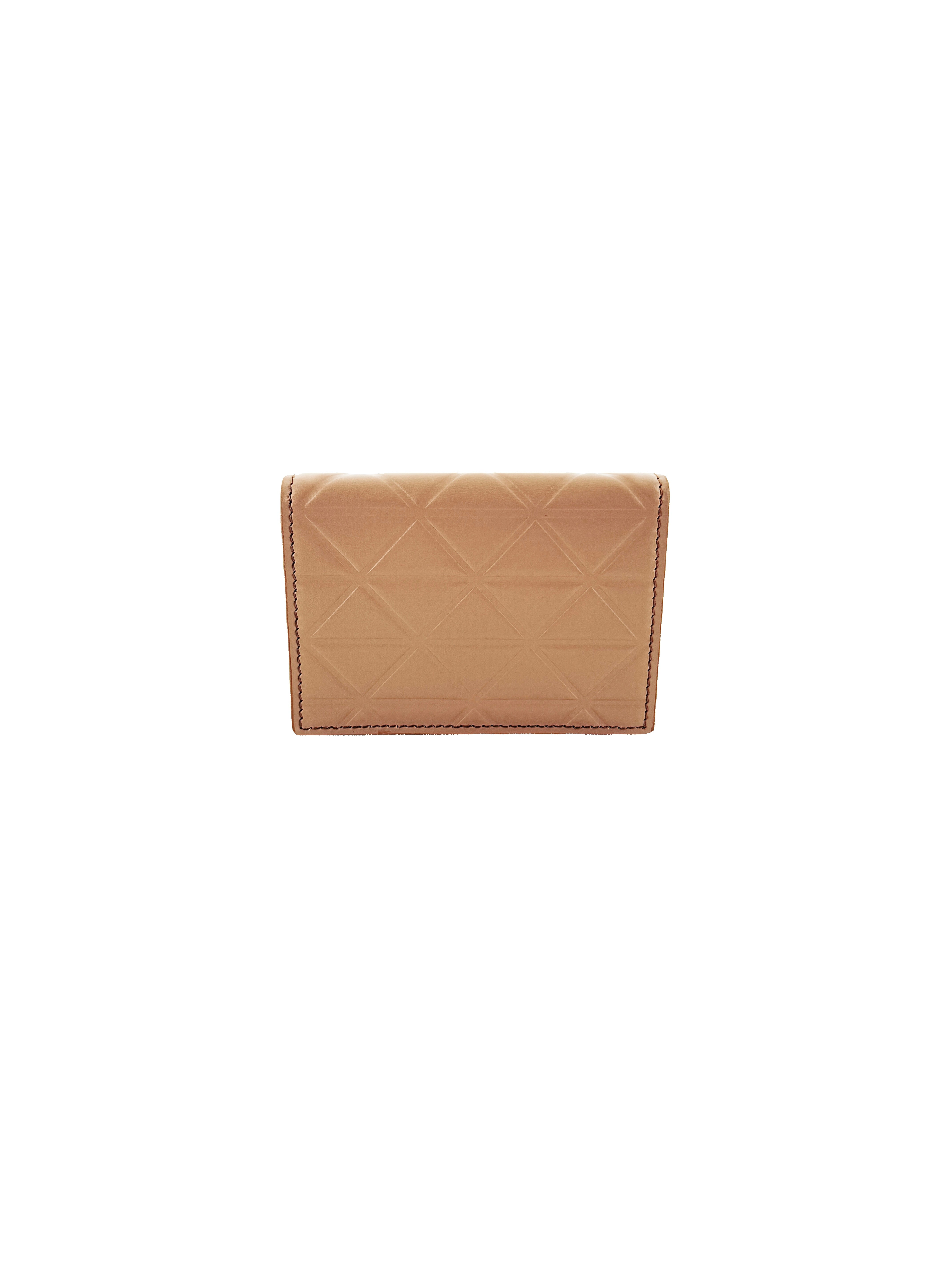 Prada beige symbol card holder with strap 62