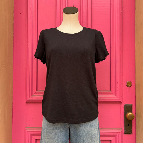Paige black short sleeve top size M