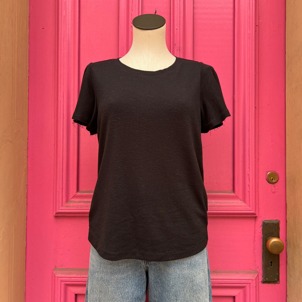 Paige black short sleeve top size M