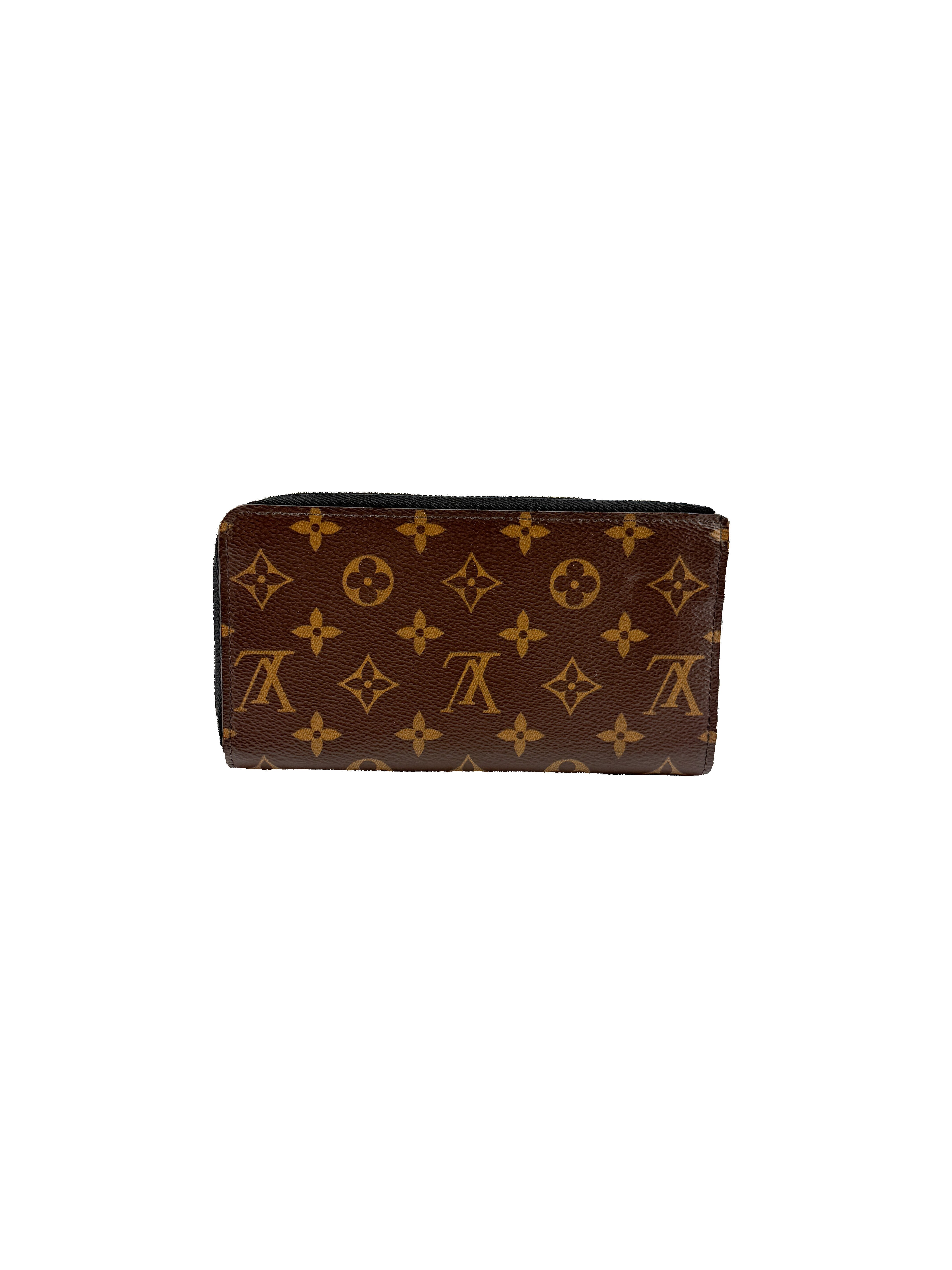 Louis Vuitton monogram black zippy dragonne long wallet CA4270