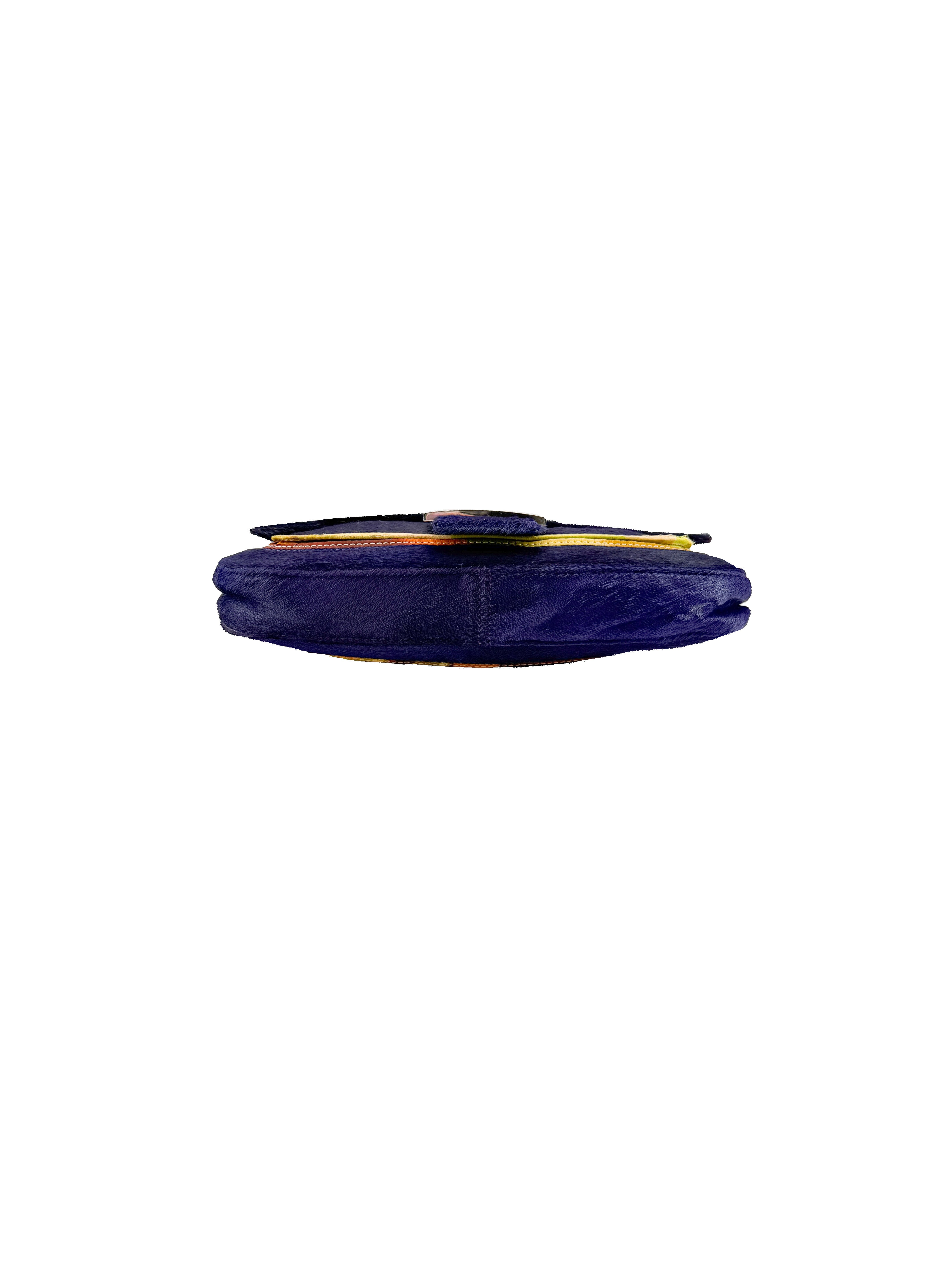 Fendi purple pony hair Baguette