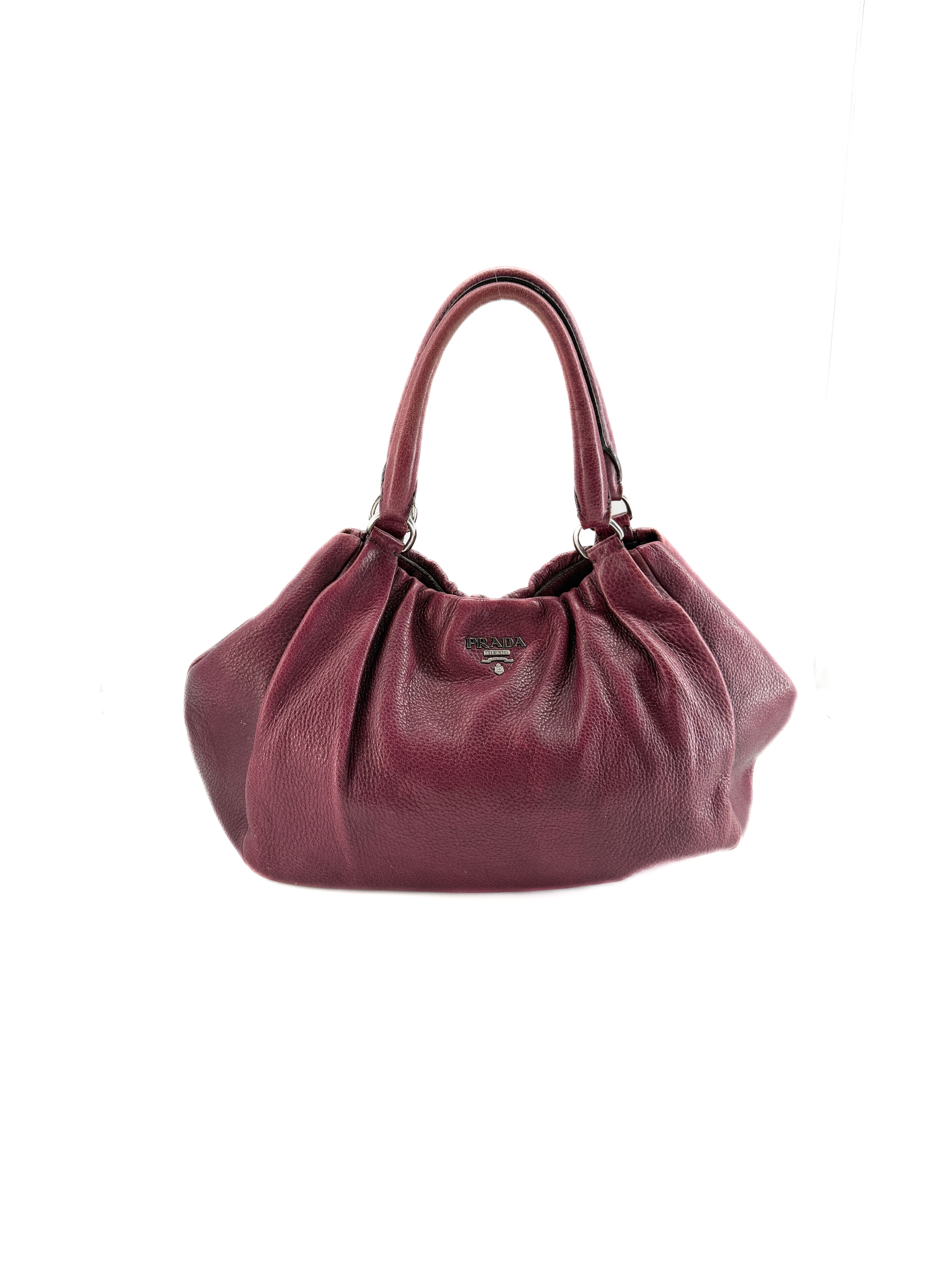 Prada purple Vitello Diano satchel *as is*