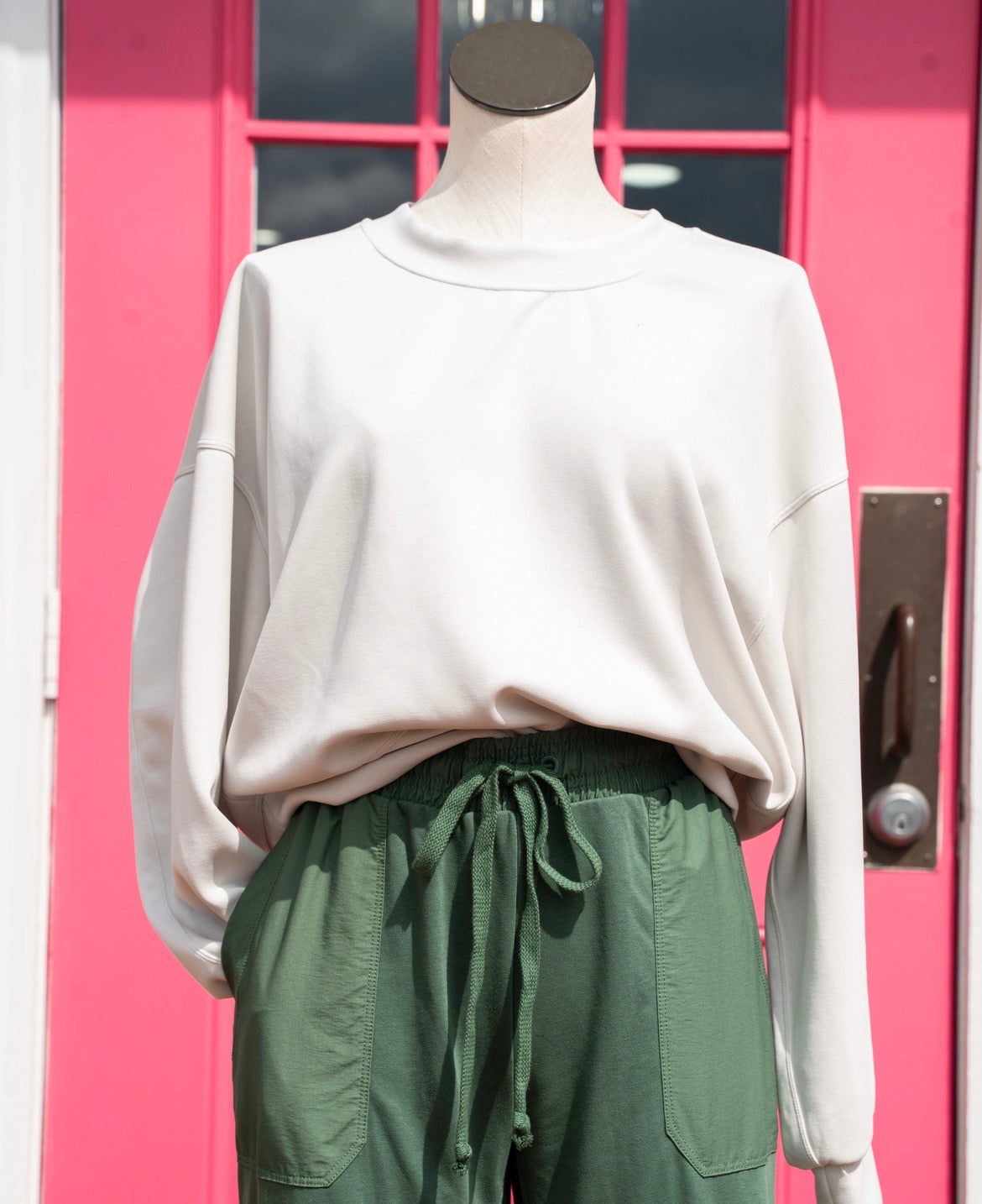 Lululemon light green cropped pullover size 8