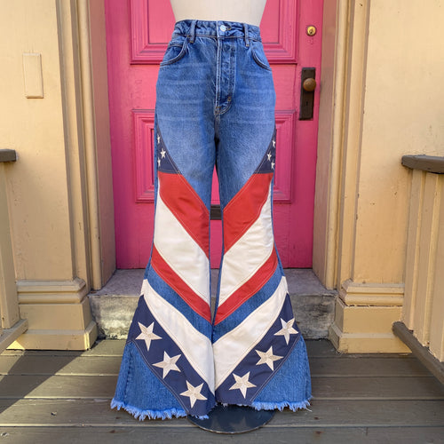 We the Free flag flare jeans size 14