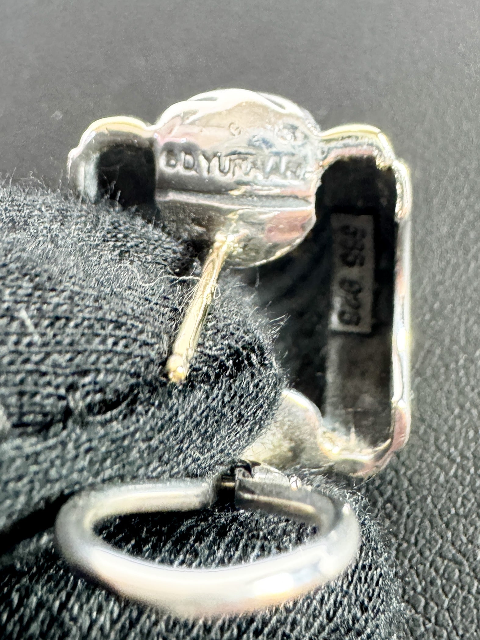 David Yurman sterling silver 14k gold Thoroughbred earrings