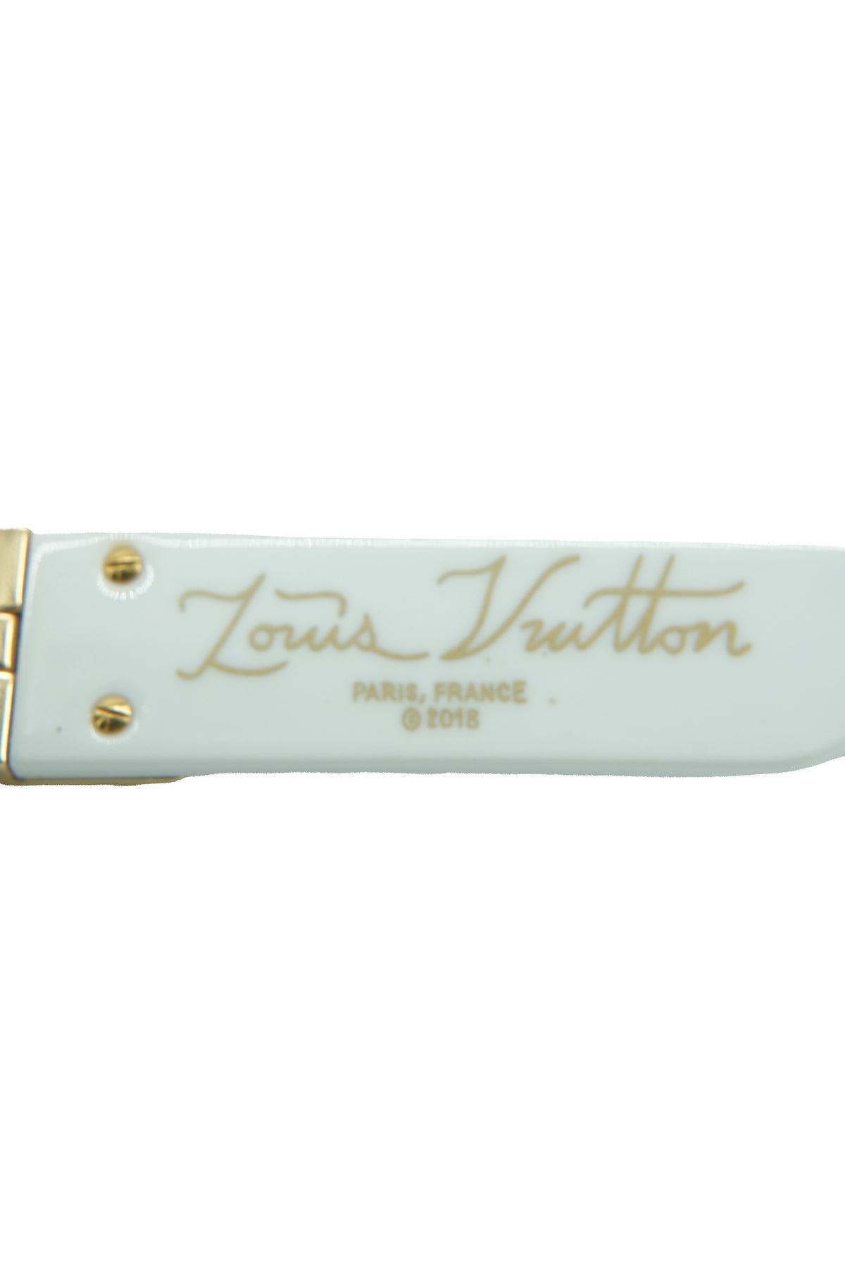 Louis Vuitton white 1.1 Millionaires sunglasses Z1166W