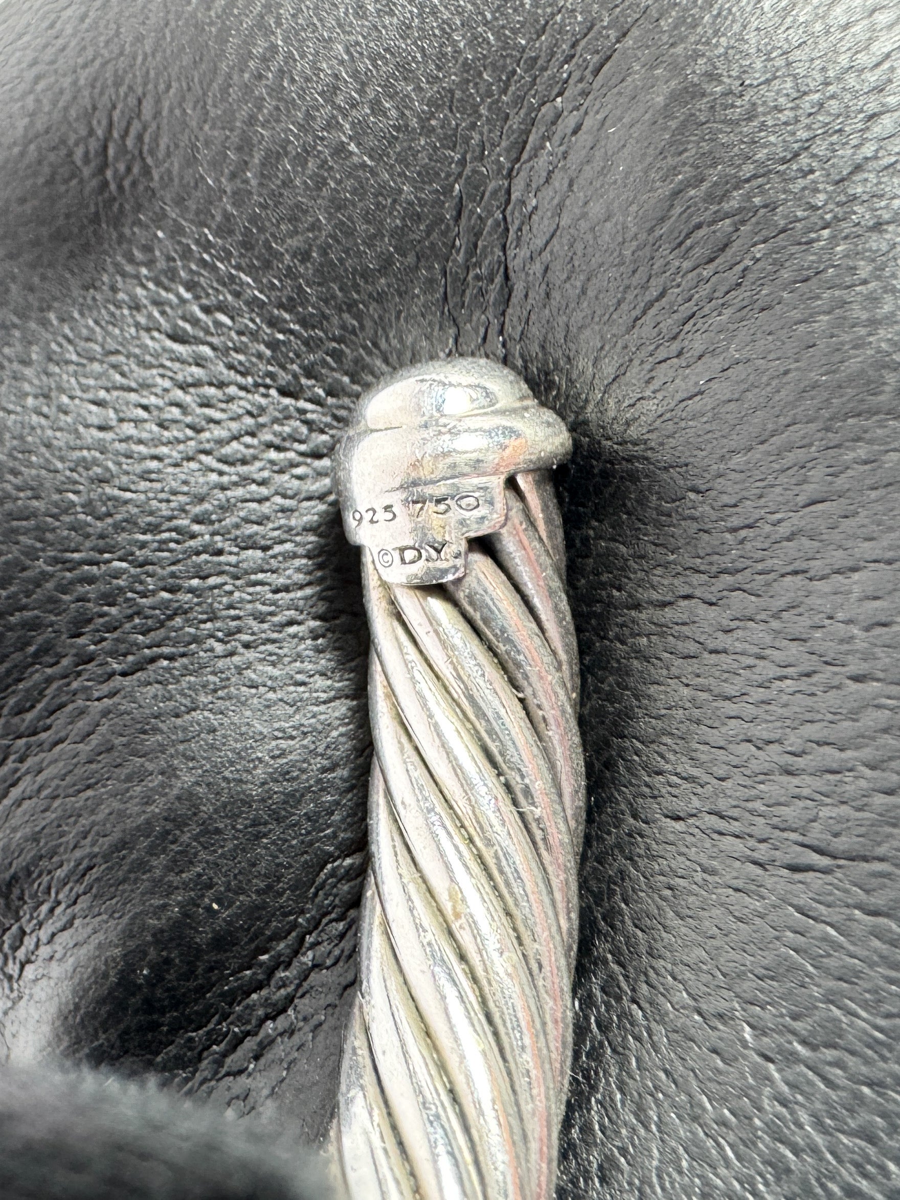 David Yurman Classic Cable Station Bracelet in sterling silver and 18k yellow gold with diamonds