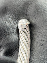 David Yurman Classic Cable Station Bracelet in sterling silver and 18k yellow gold with diamonds