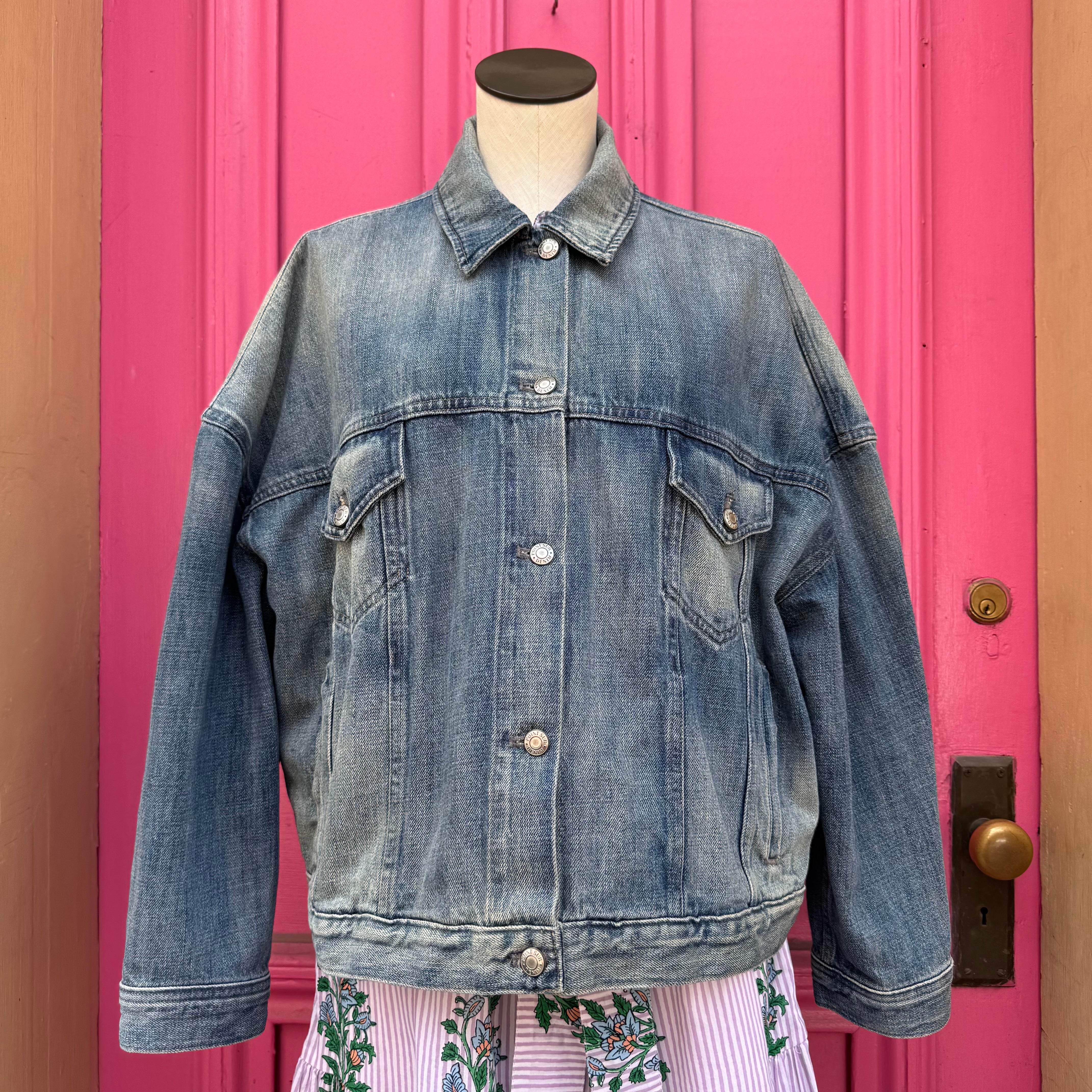 Point Sur oversized boxy denim jacket size M