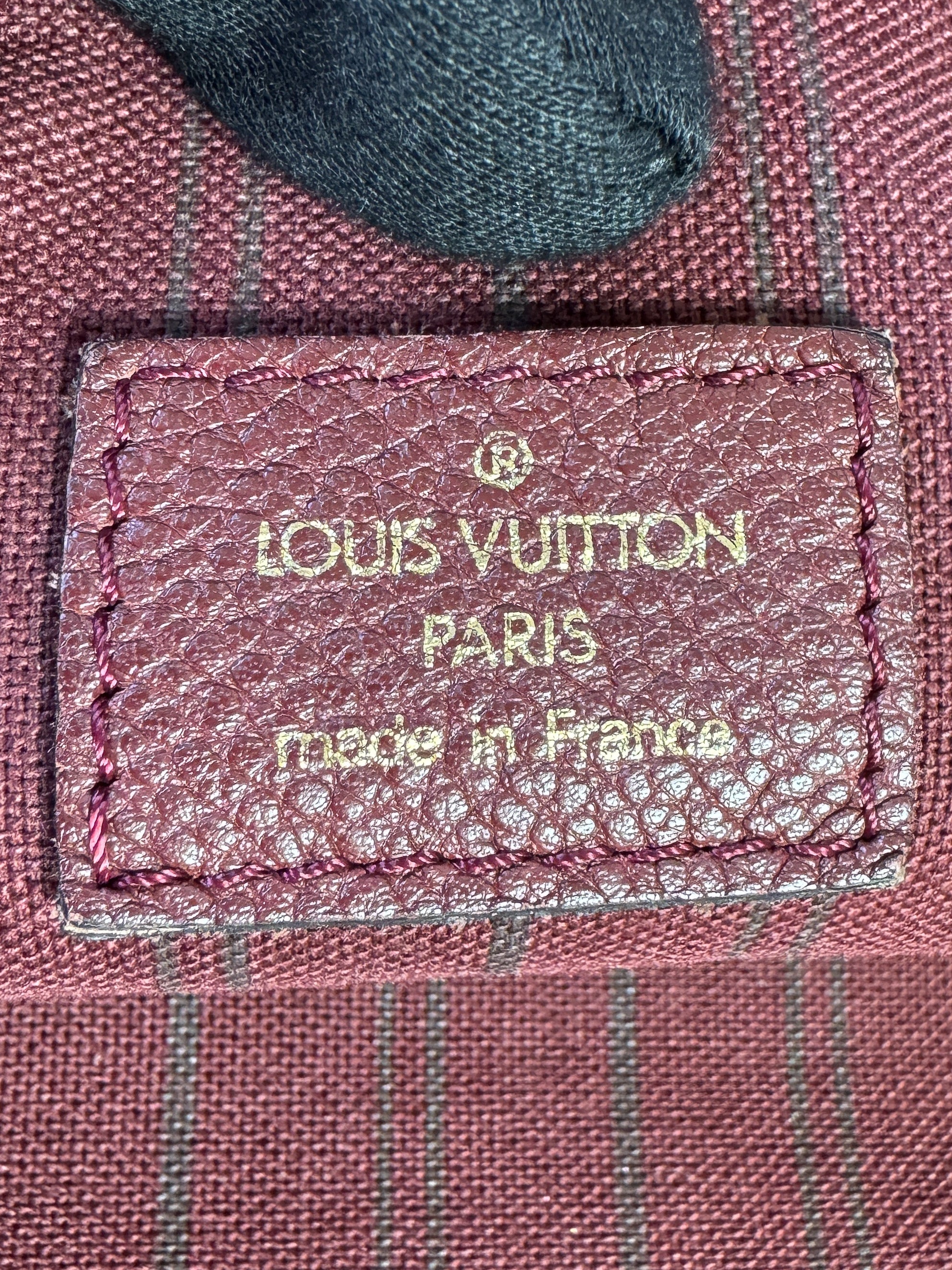 Louis Vuitton burgundy empreinte Lumineuse GM  VI0191
