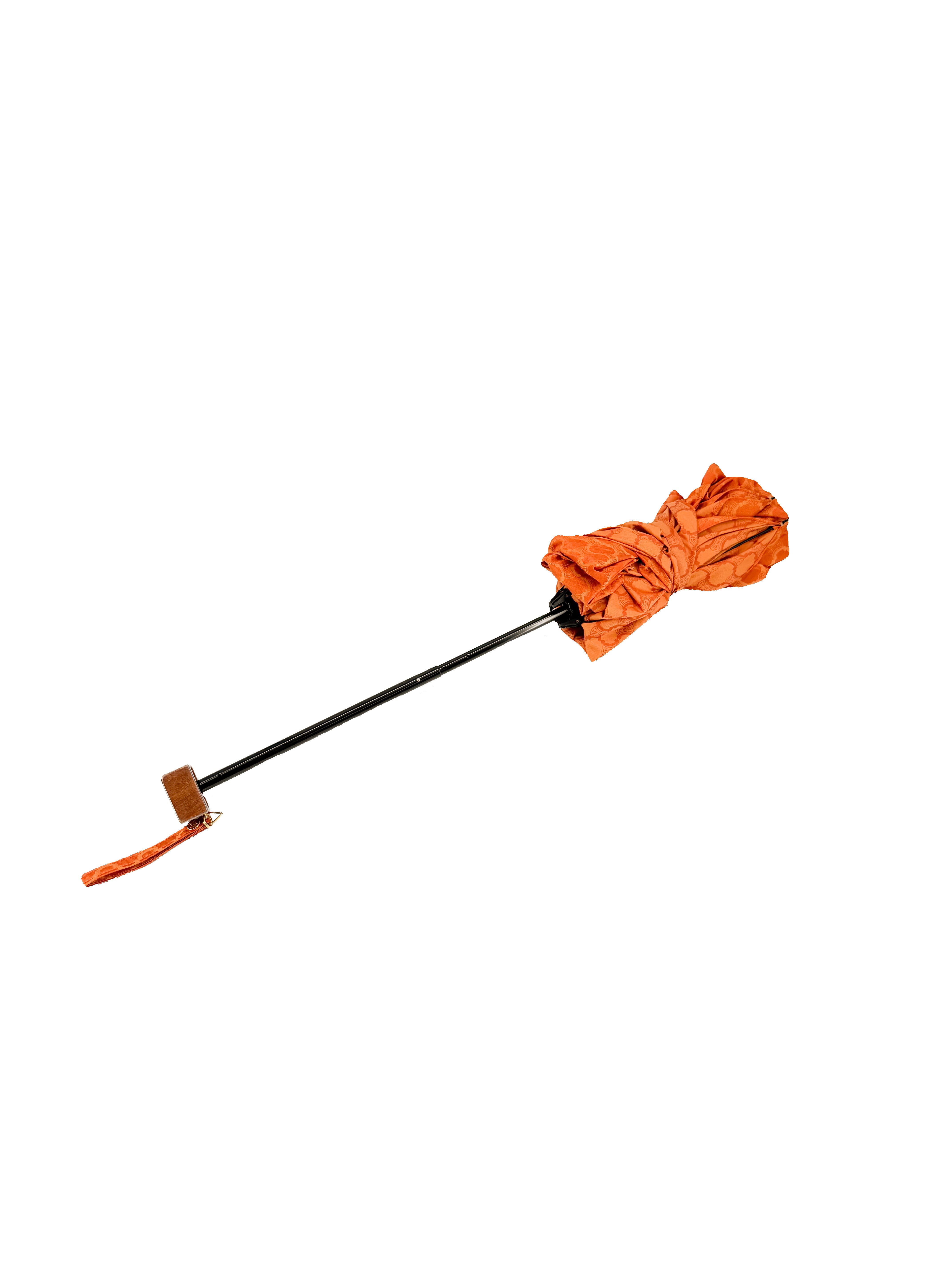 Celine orange macadam vintage umbrella
