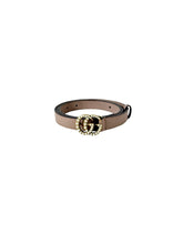 Gucci nude thin GG Marmont pearl belt size 105  214351