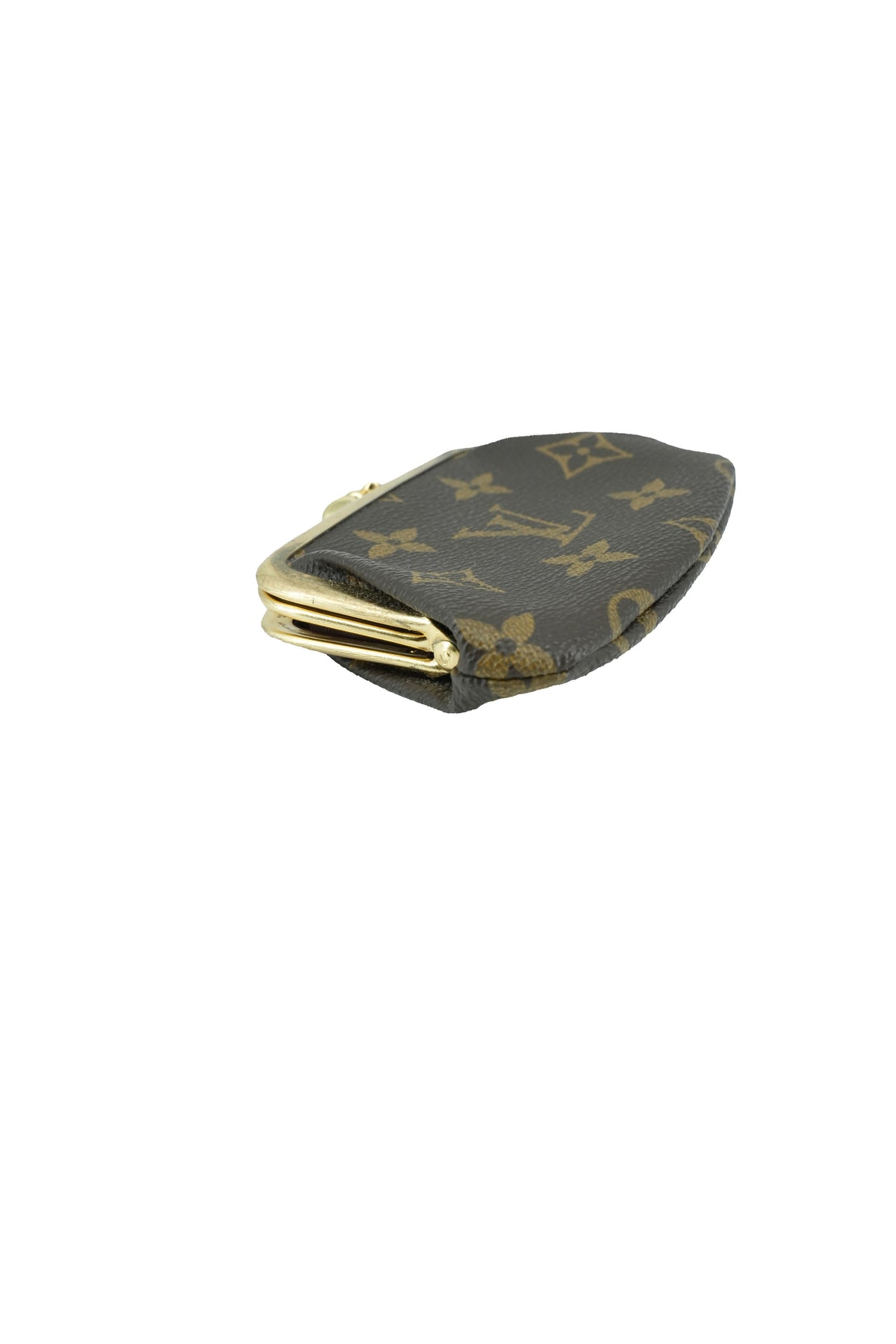 Louis Vuitton licensed monogram kisslock pouch vintage