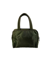 Prada tessuto dark green nylon tote