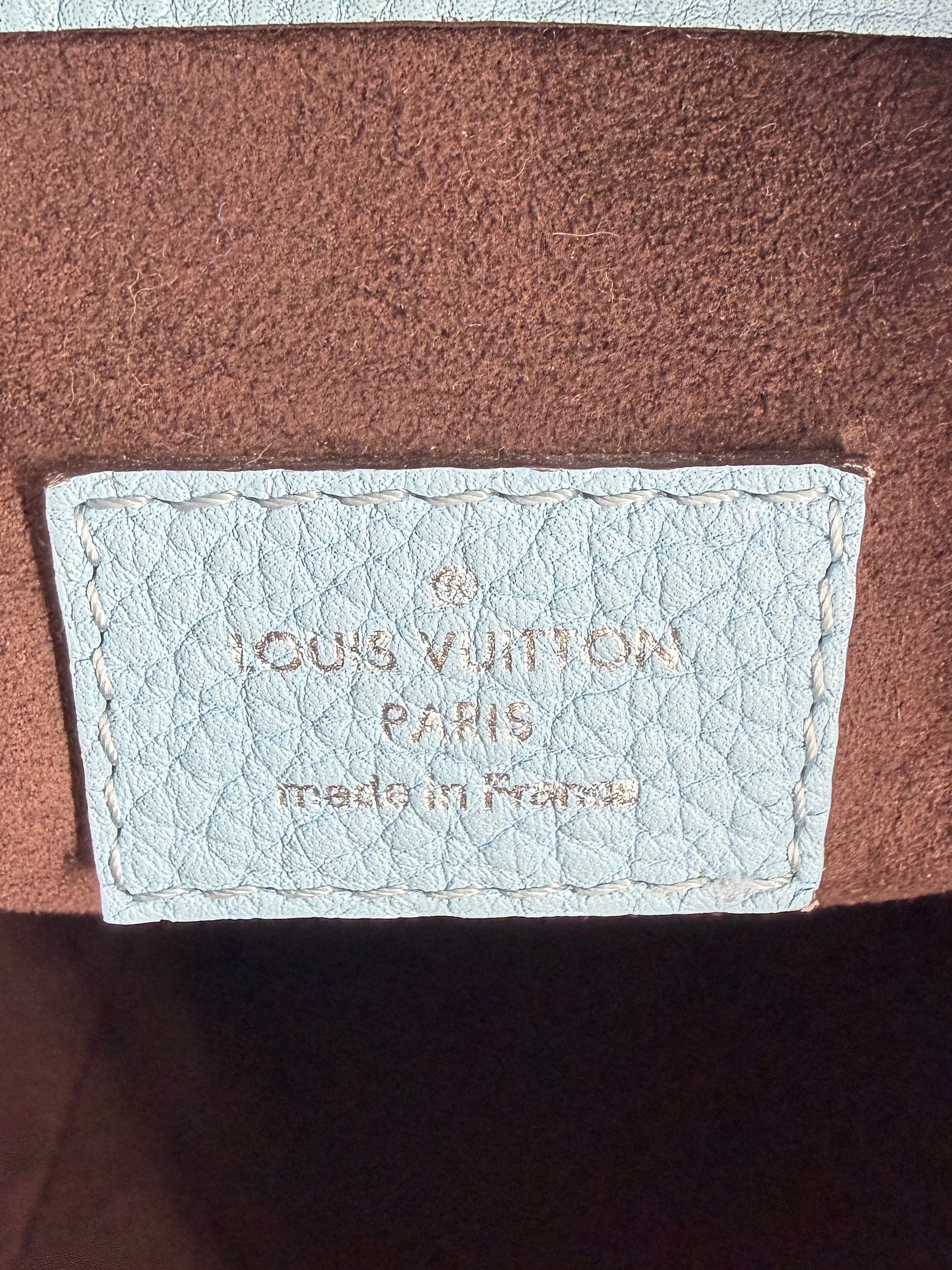 Louis Vuitton blue Babylone PM AH4165