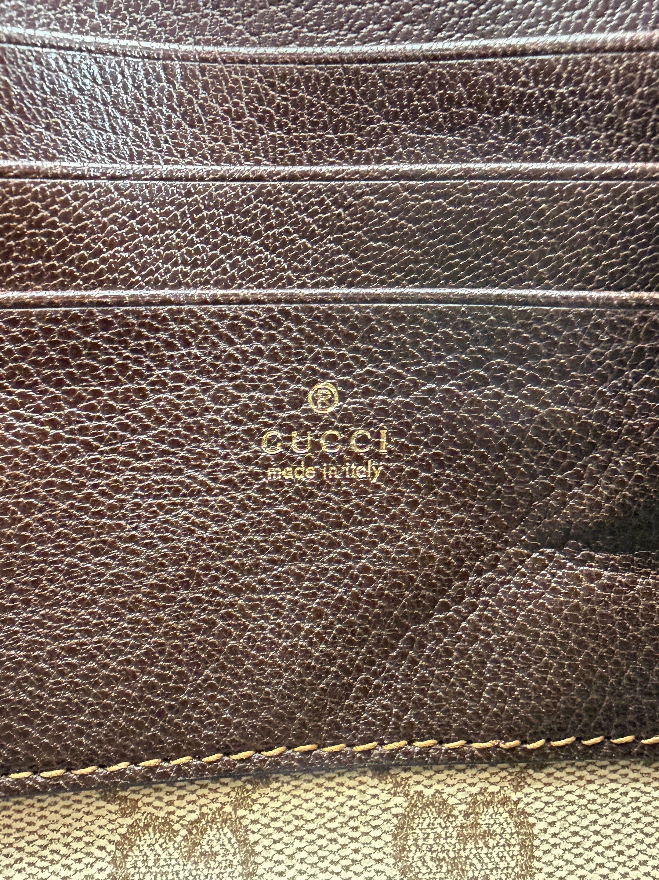 Gucci brown GG mini bag with Web 876391-0416