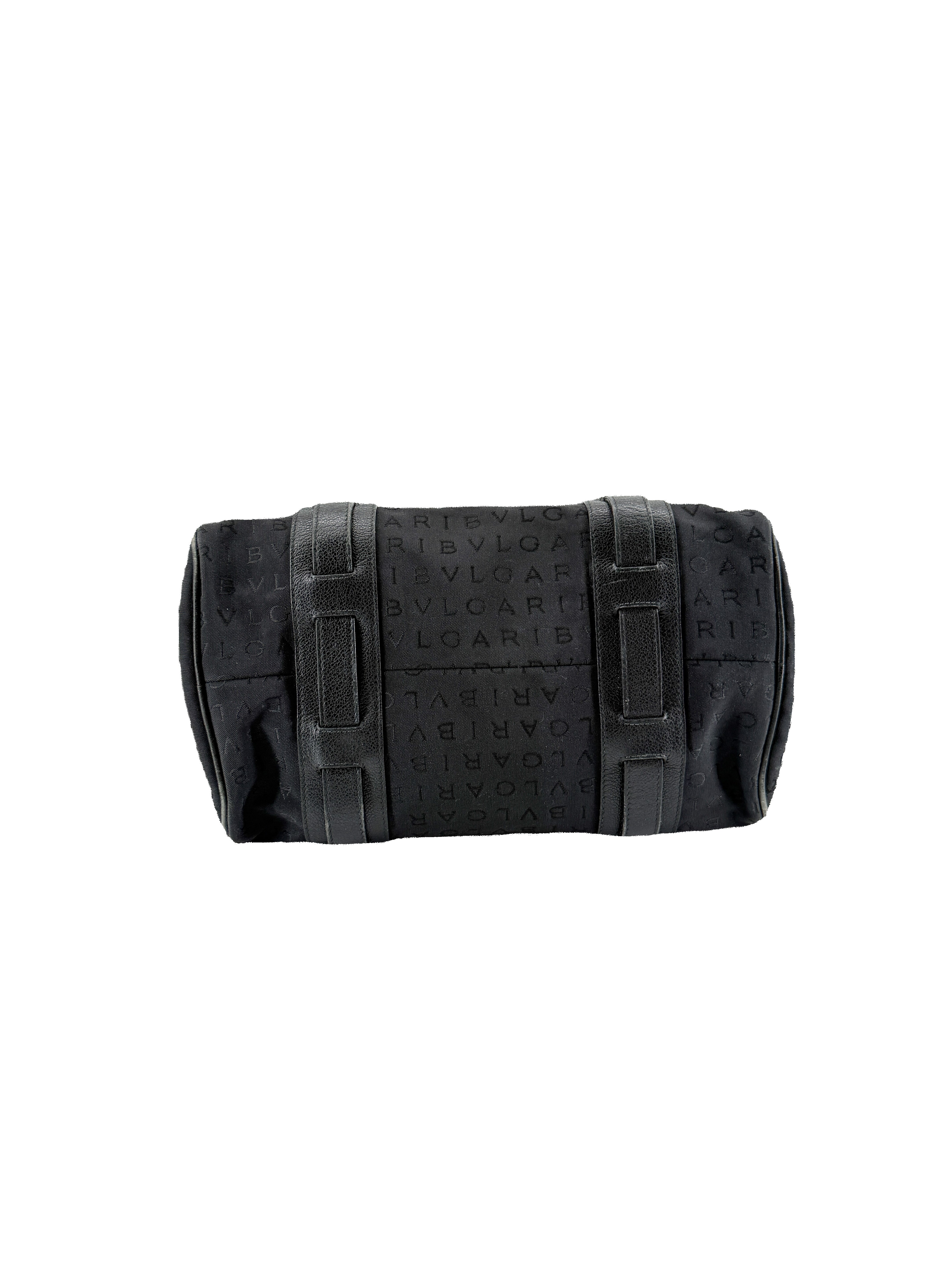 BVLGARI black logo mania satchel