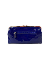 Anya Hindmarch blue patent leather kisslock wallet