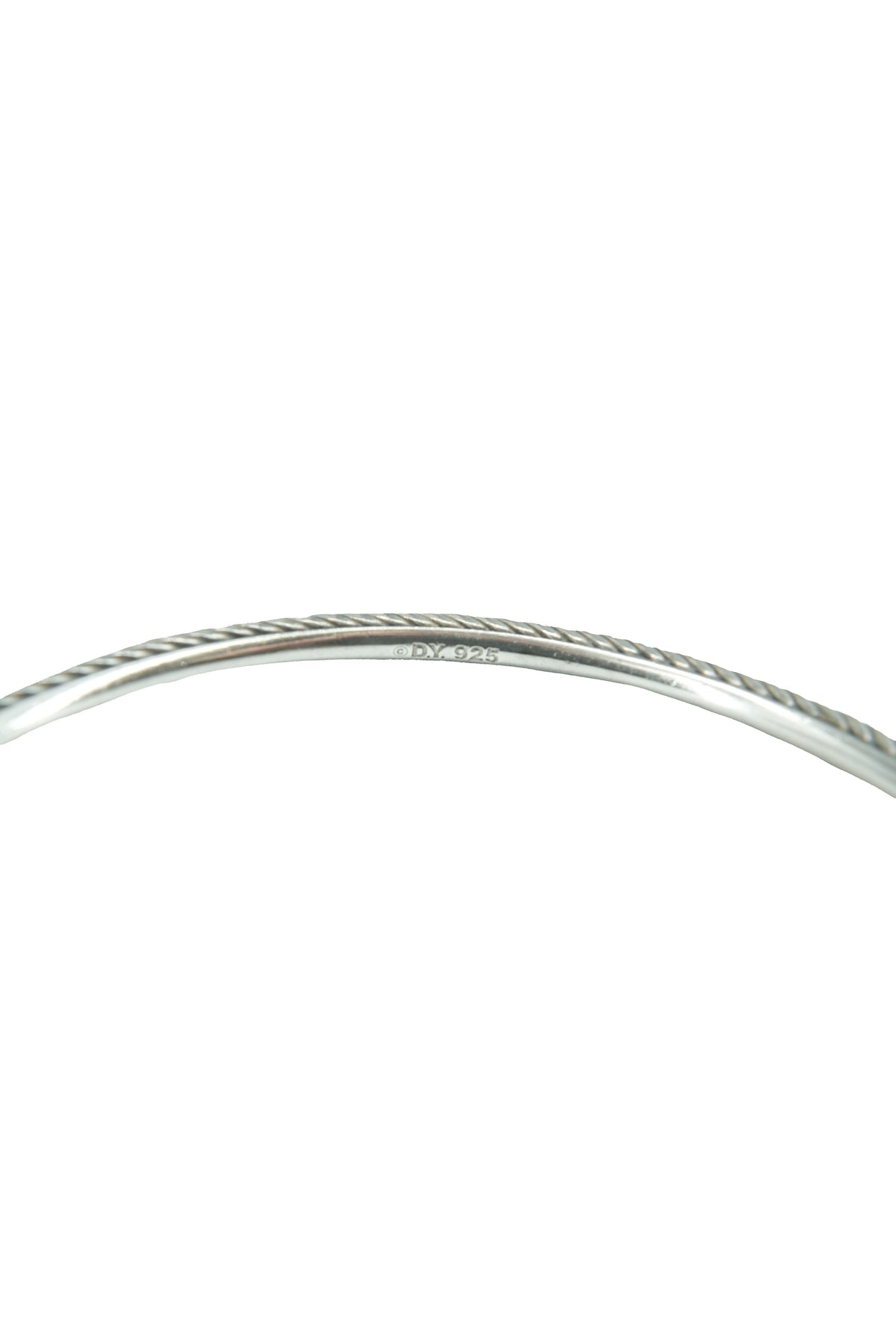 David Yurman sterling silver diamond heart confetti bangle
