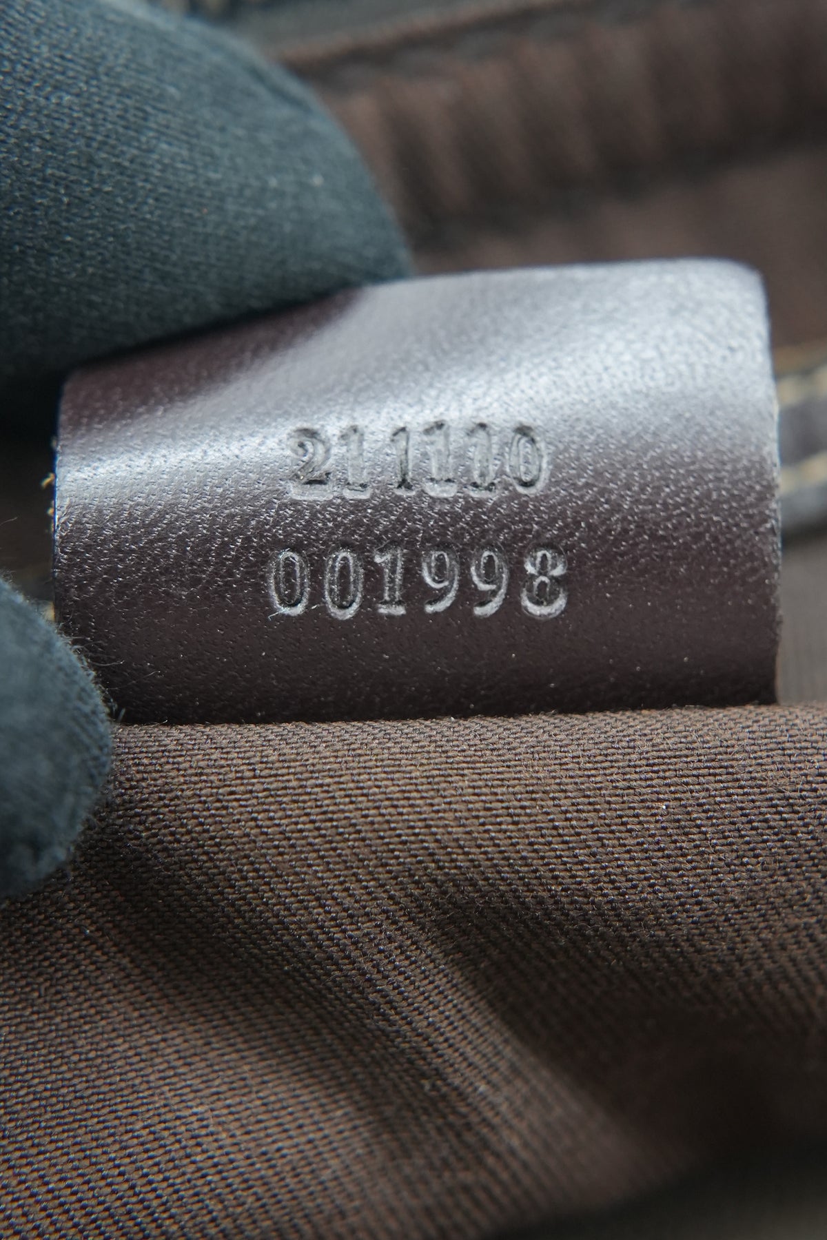 Gucci brown signature belt bag 001998