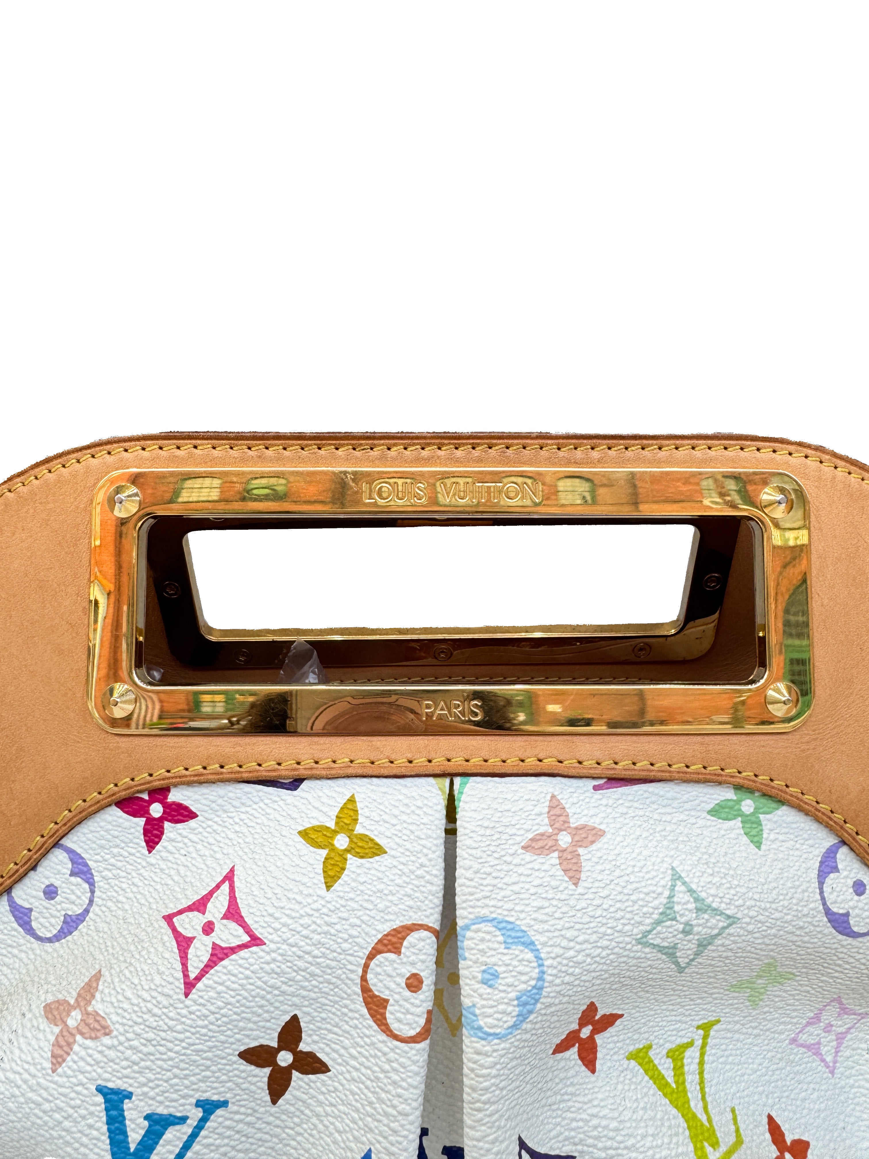 Louis Vuitton white multicolor Judy MM  TR1162