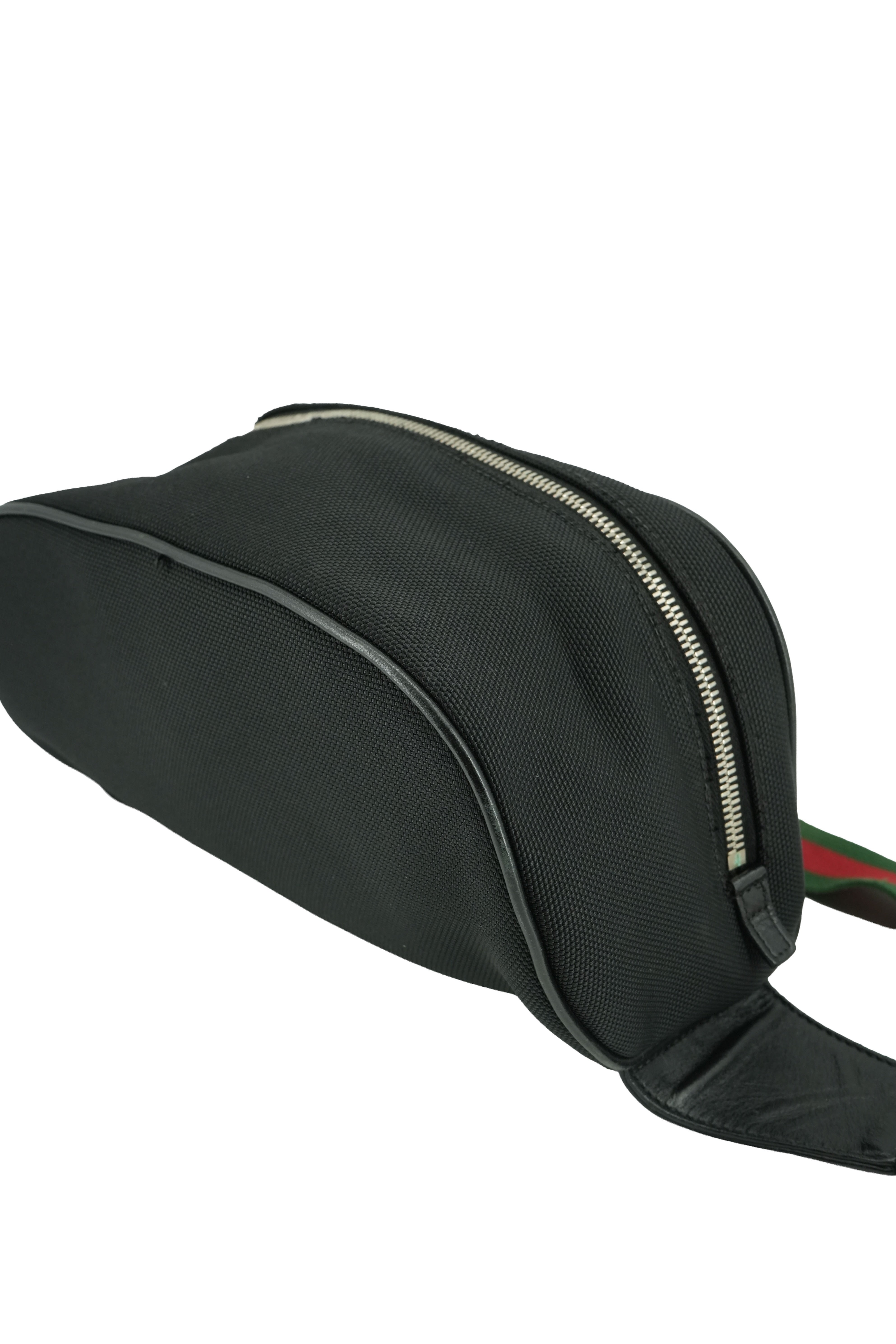 Gucci black techno canvas belt bag 630920 498879