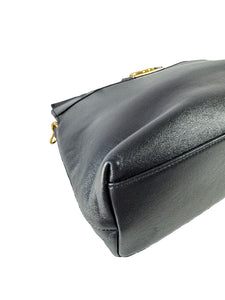 Gucci black lambskin small linea matisse top handle bag 631663520981