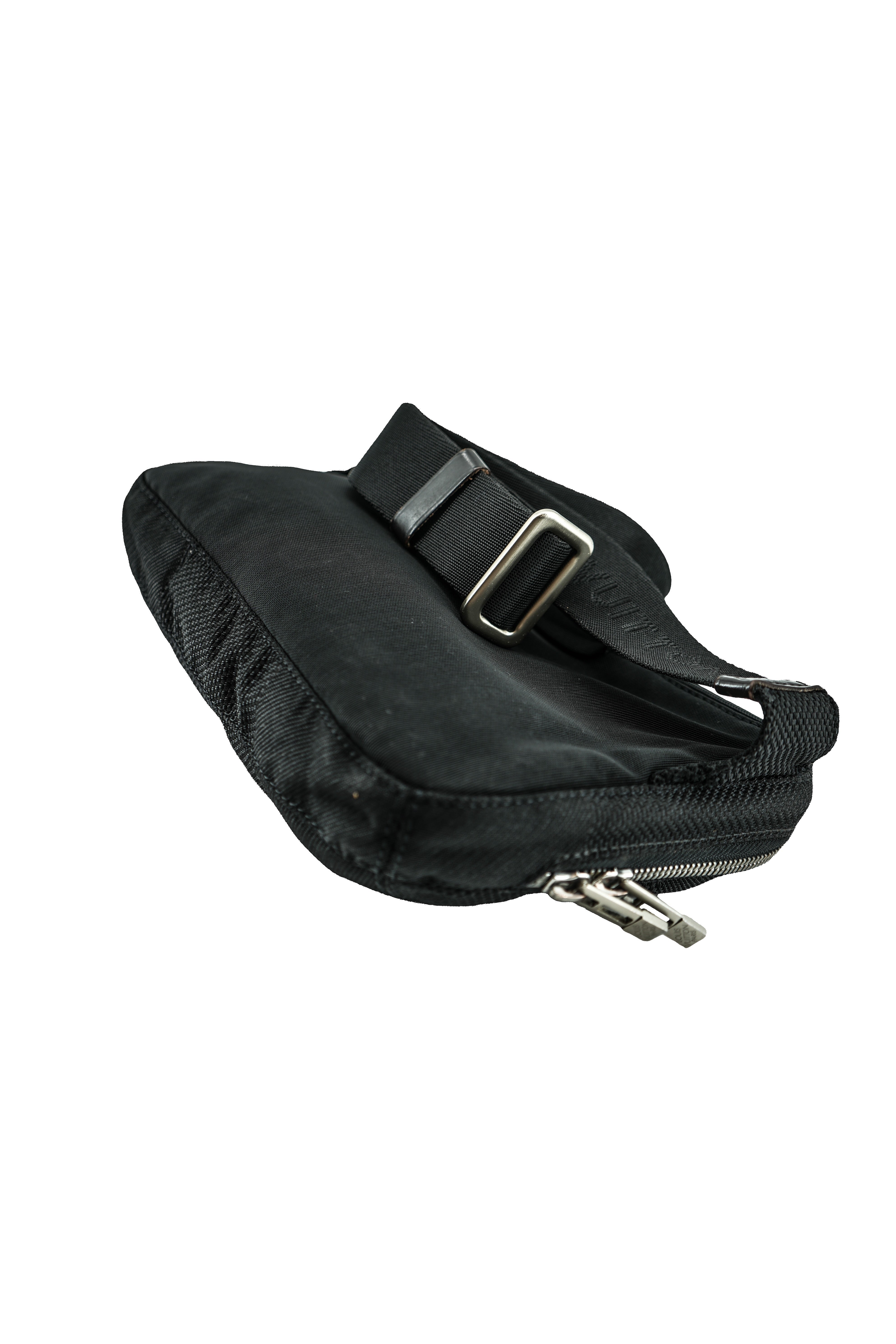Louis Vuitton black damier Geant Archer waist bag