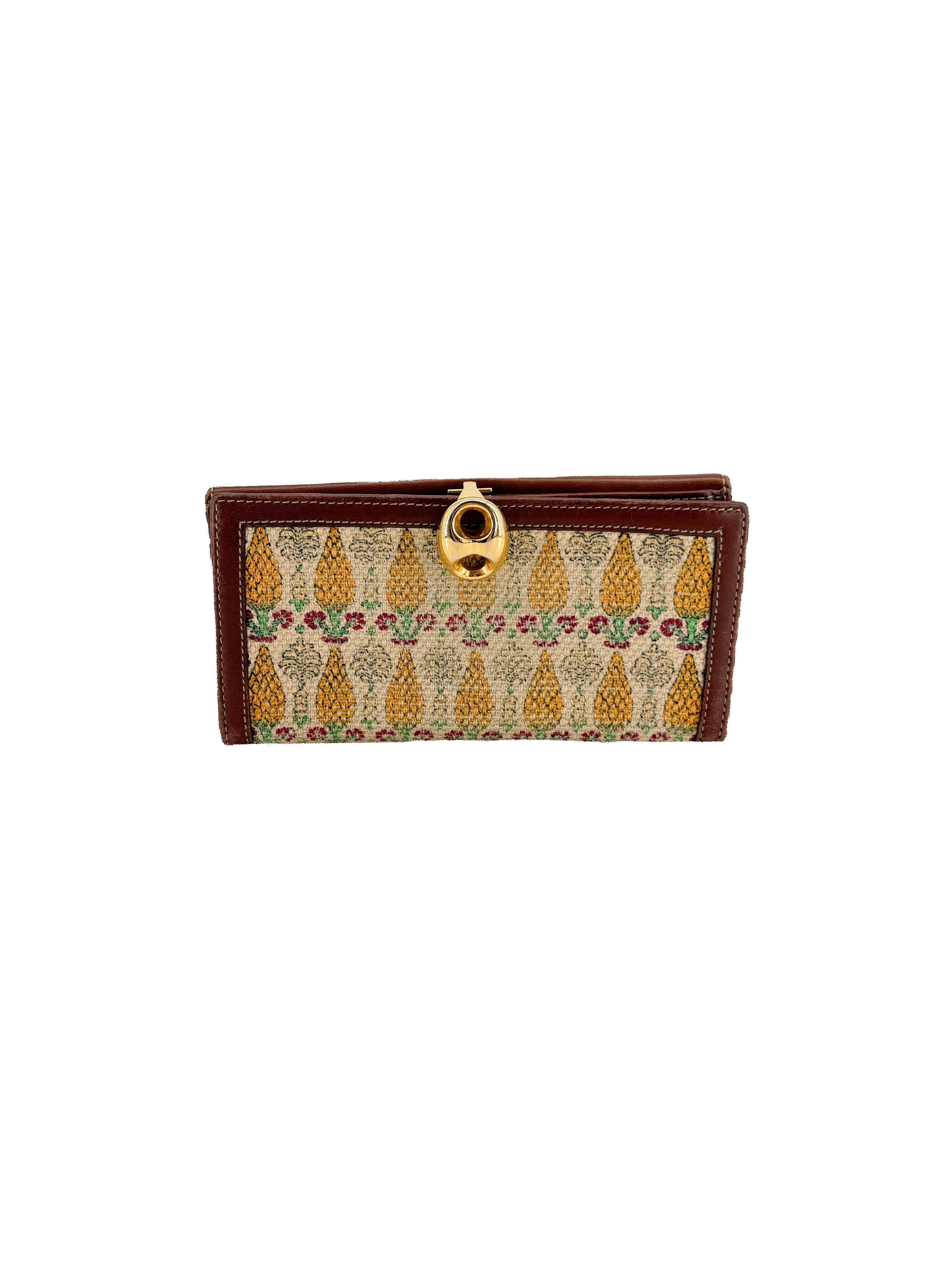 Gucci monogram Biba pineapple print wallet