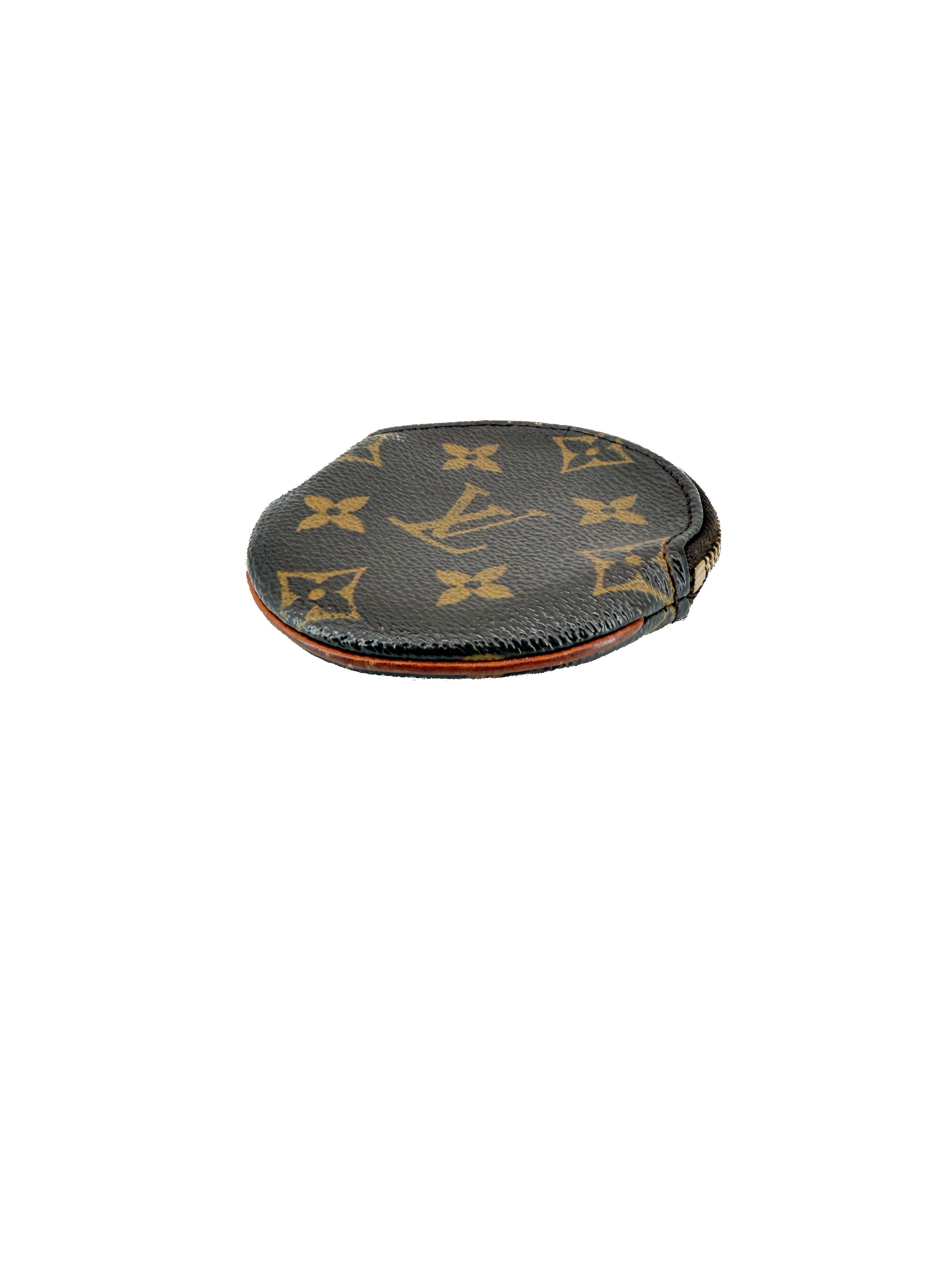 Louis Vuitton monogram Porte Monnaie Round coin case CT0043