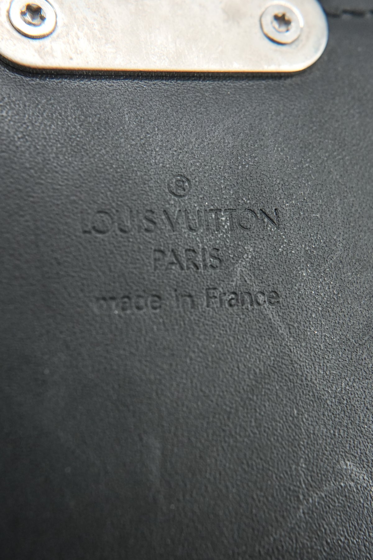 Louis Vuitton black vernis Glace Anouchka pochette TH1011