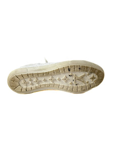 Louis Vuitton white leather monogram sneakers size 37 MS0172