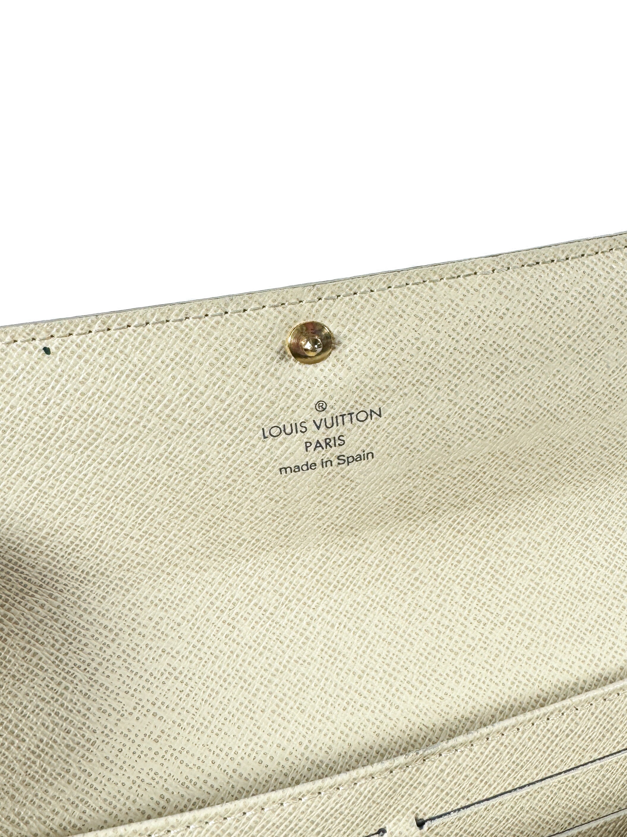 Louis Vuitton damier azur Portefeuille Sarah wallet CA2069