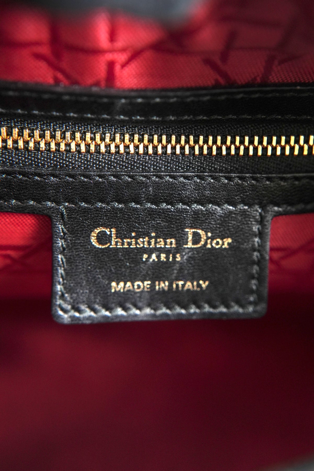 Christian Dior black quilted Lady Dior vintage 18-MA-0153