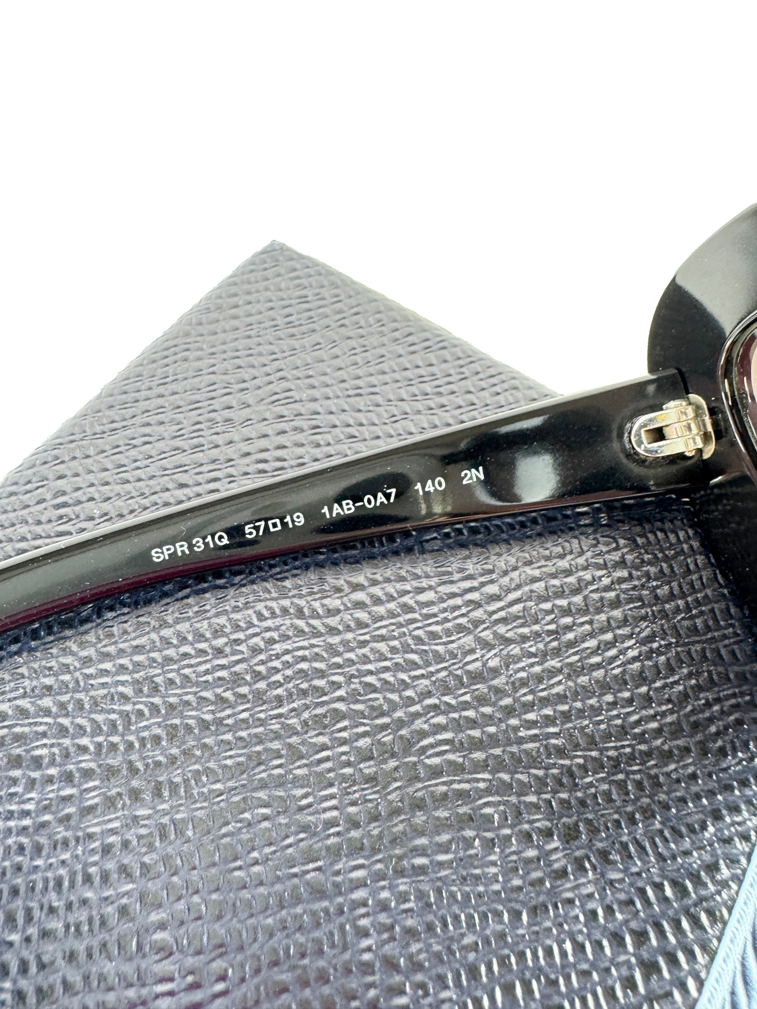 Prada black silver studded sunglasses SPR31Q