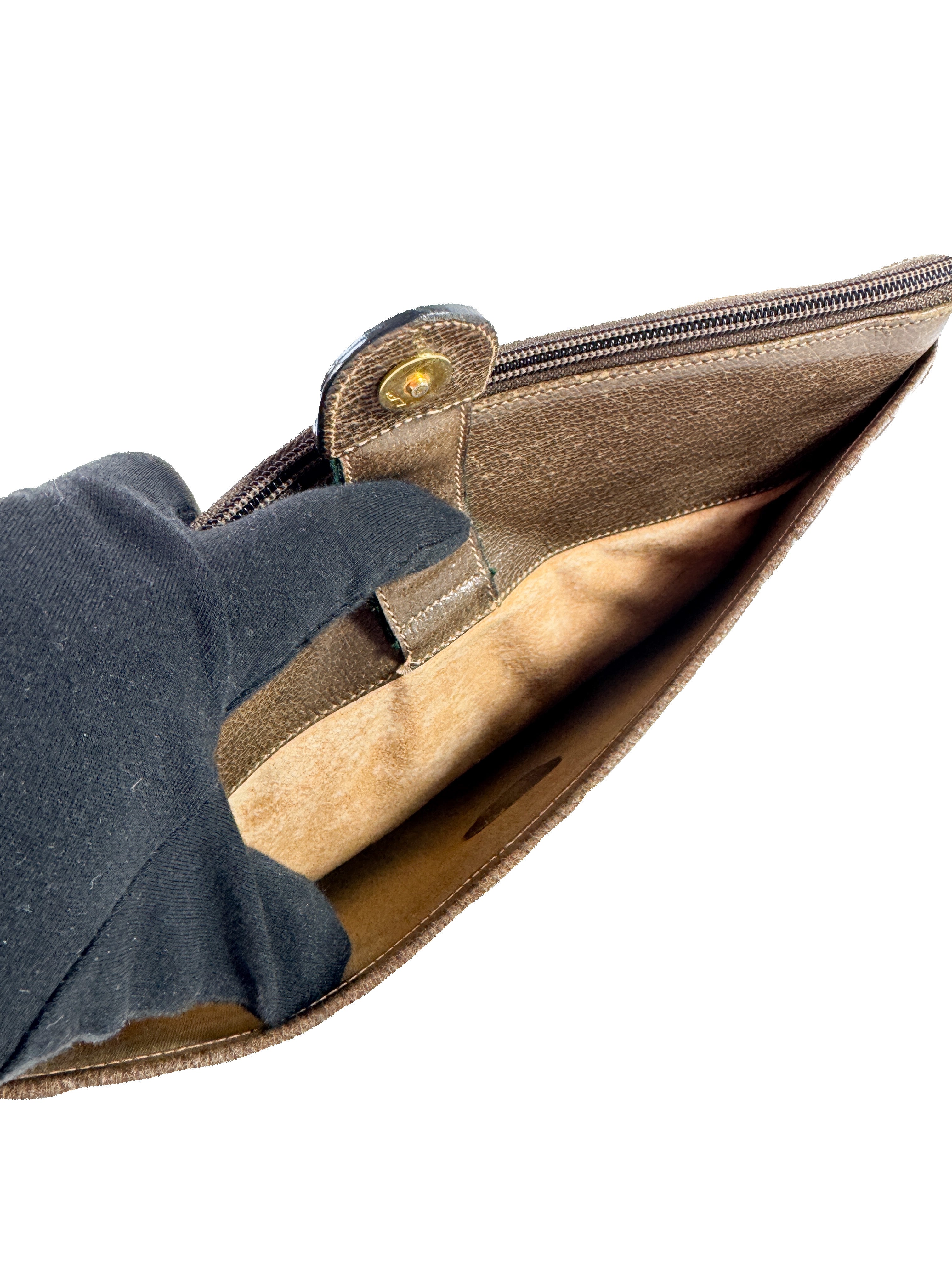 Gucci vintage brown sherry line crossbody 904-02-026