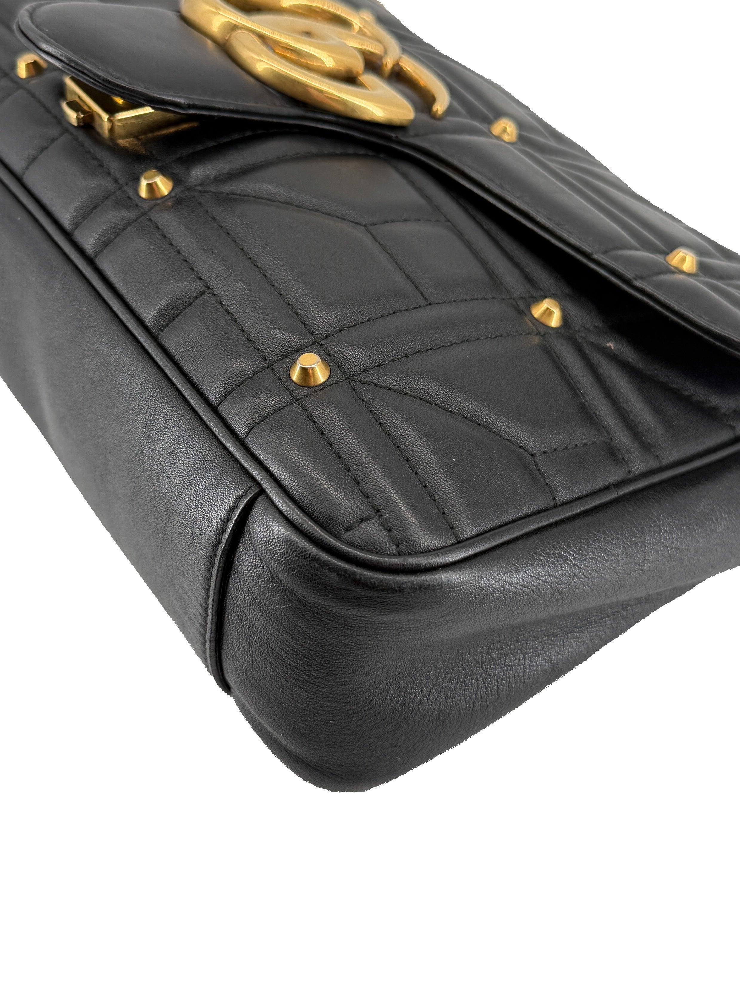 Gucci GG Marmont studded quilted flap bag 443496 467891
