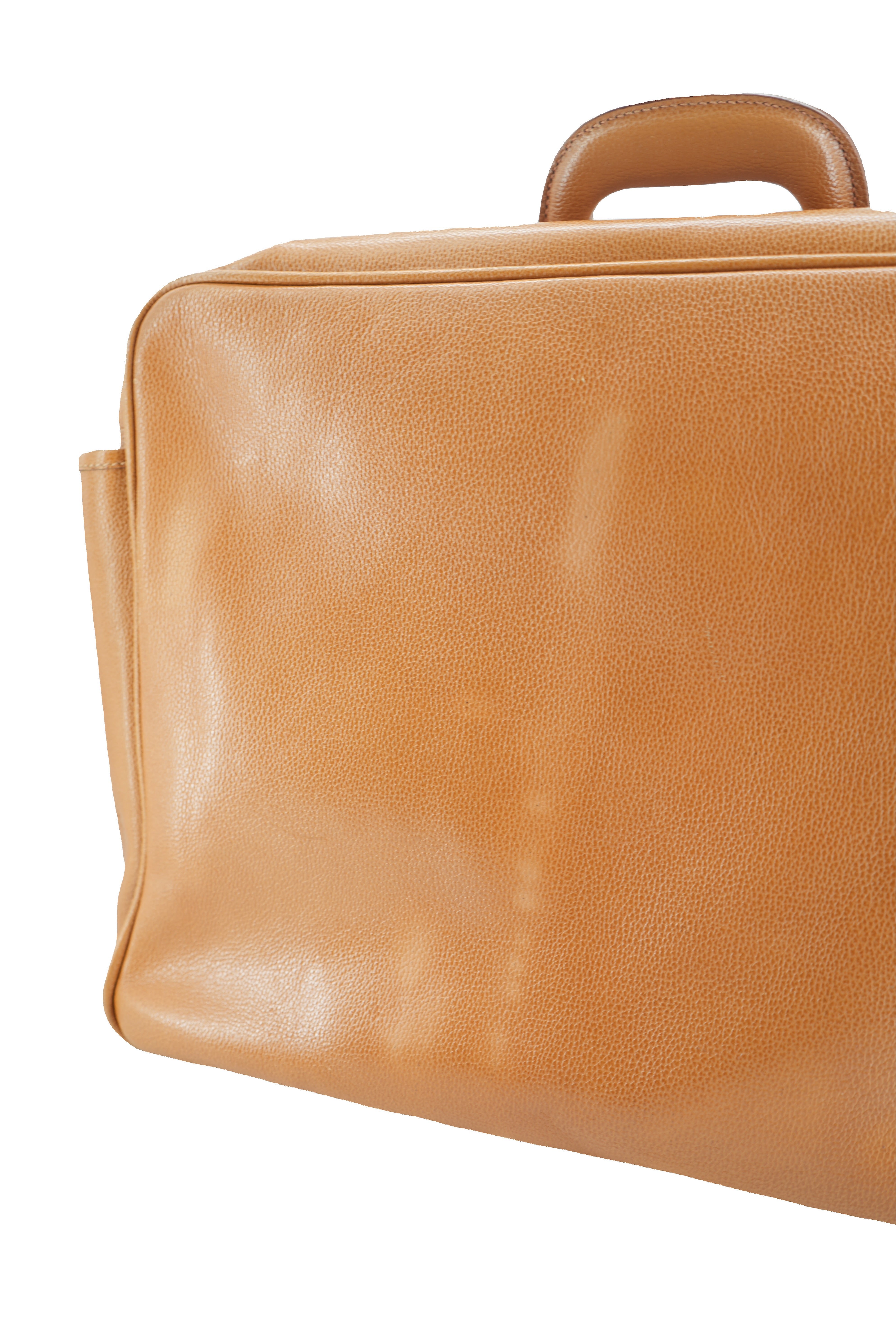 Gucci brown leather vintage suitcase 3560