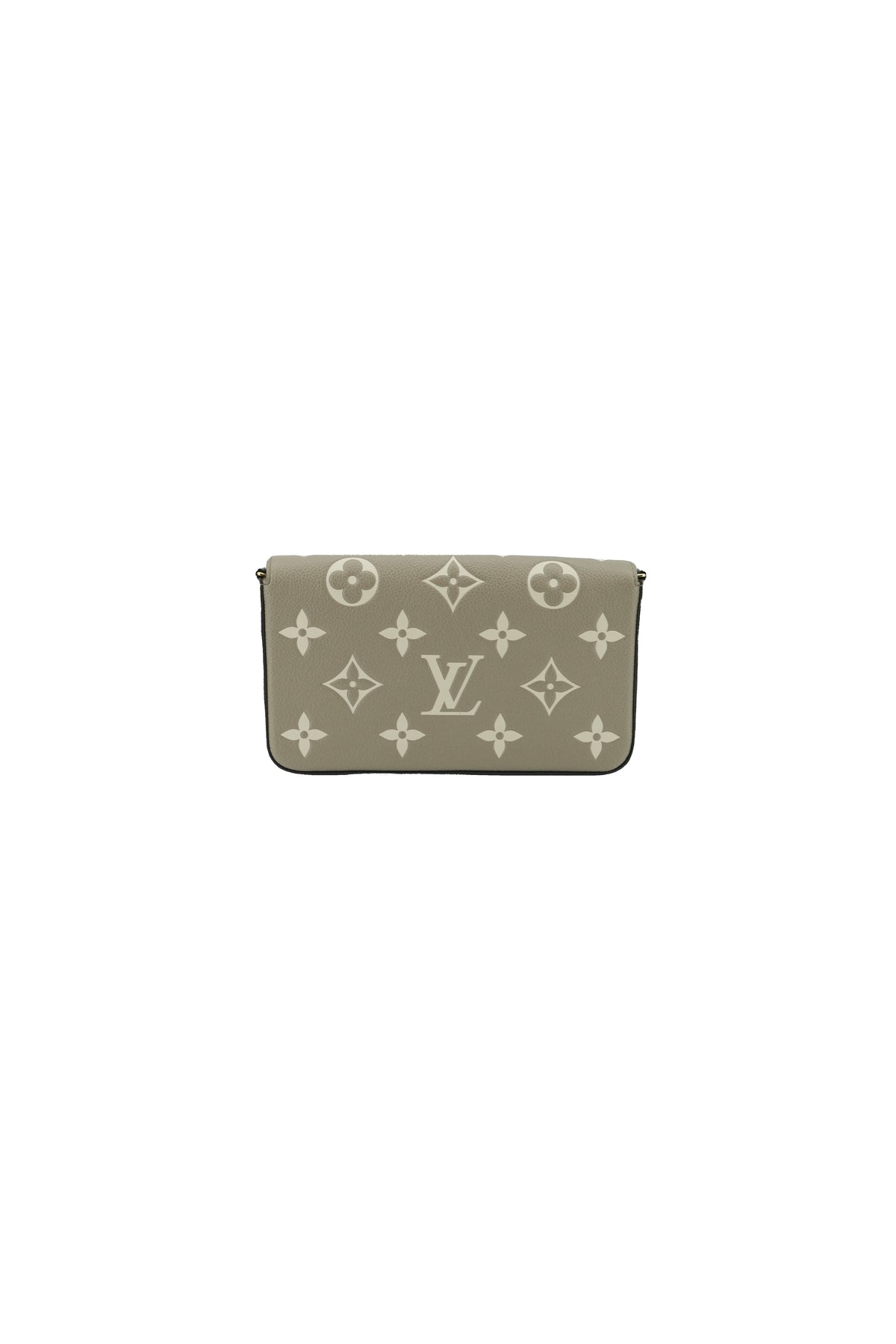 Louis Vuitton monogram empreinte Felicie pochette dove/cream NFC