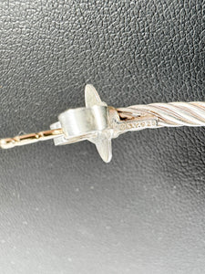 David Yurman sterling silver thin cable hoop earrings