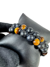 David Yurman black onyx, tigers eye Spiritual beads bracelet