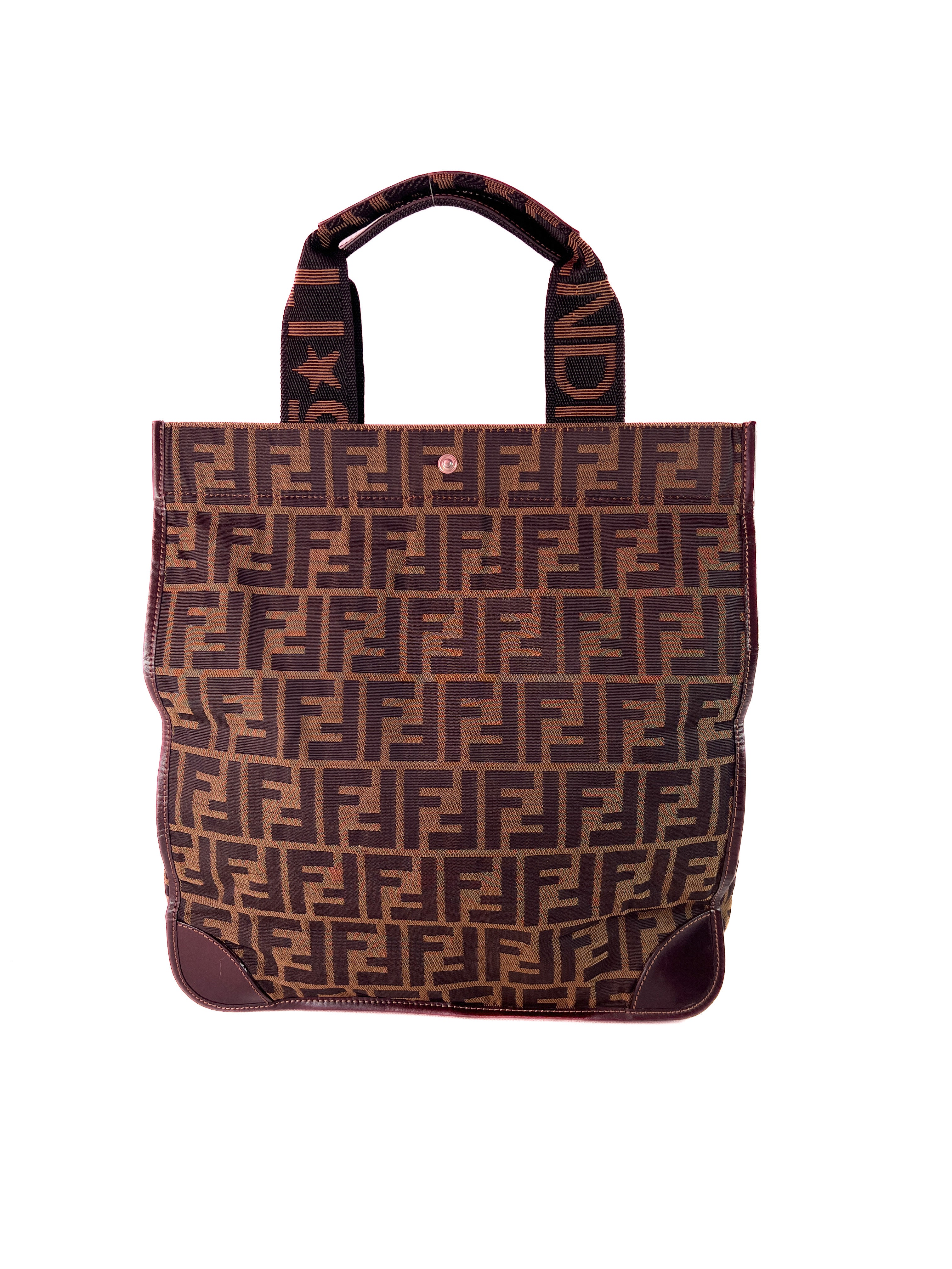 Fendi zucca jacquard foldable tote