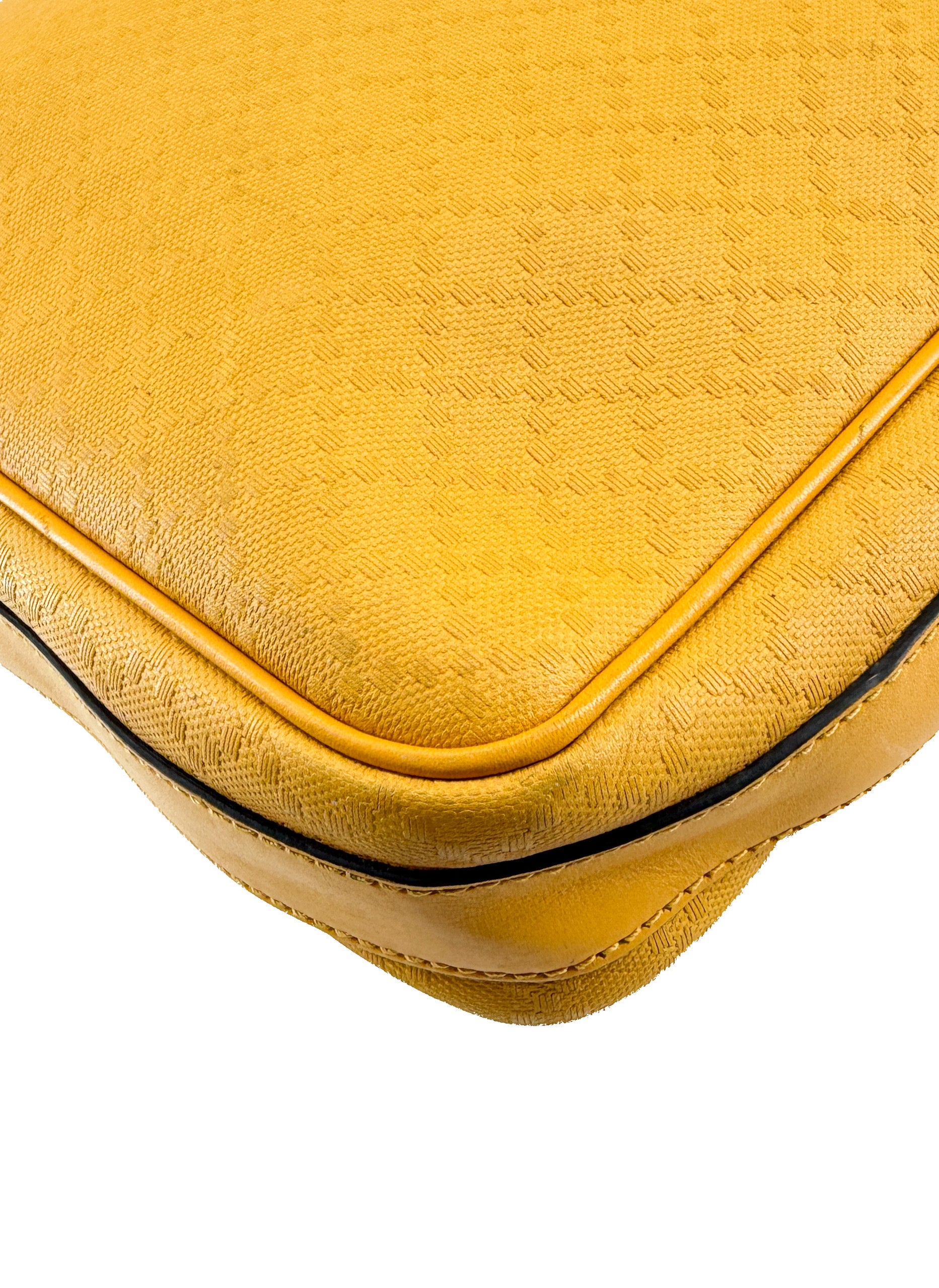 Gucci yellow Diamante leather crossbody 201448 493075