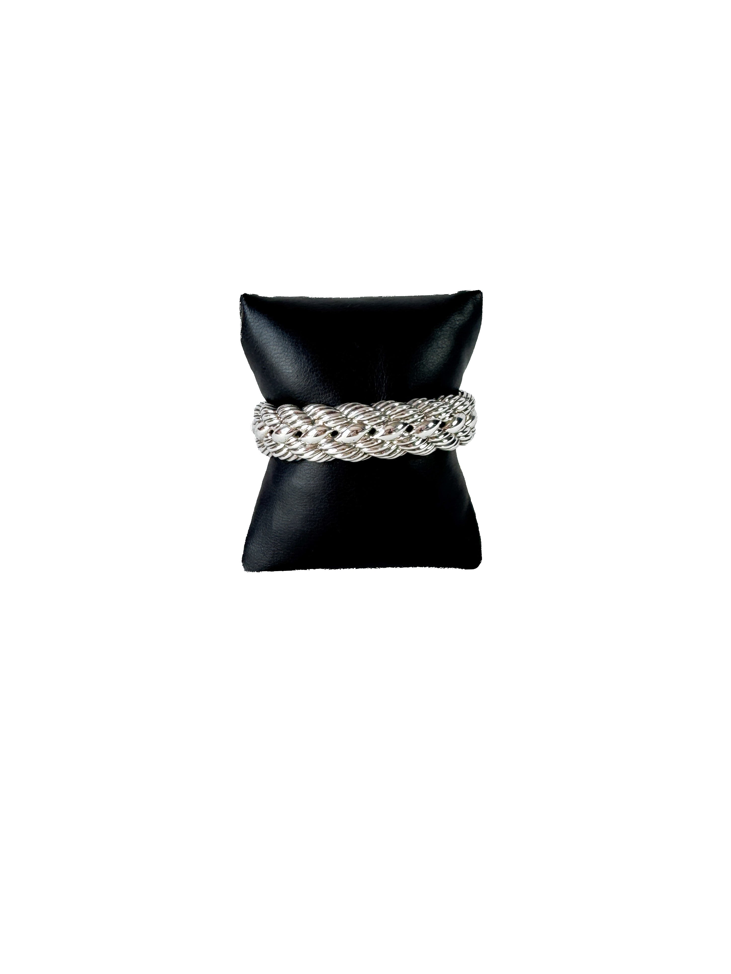 David Yurman sterling silver braided cable cuff